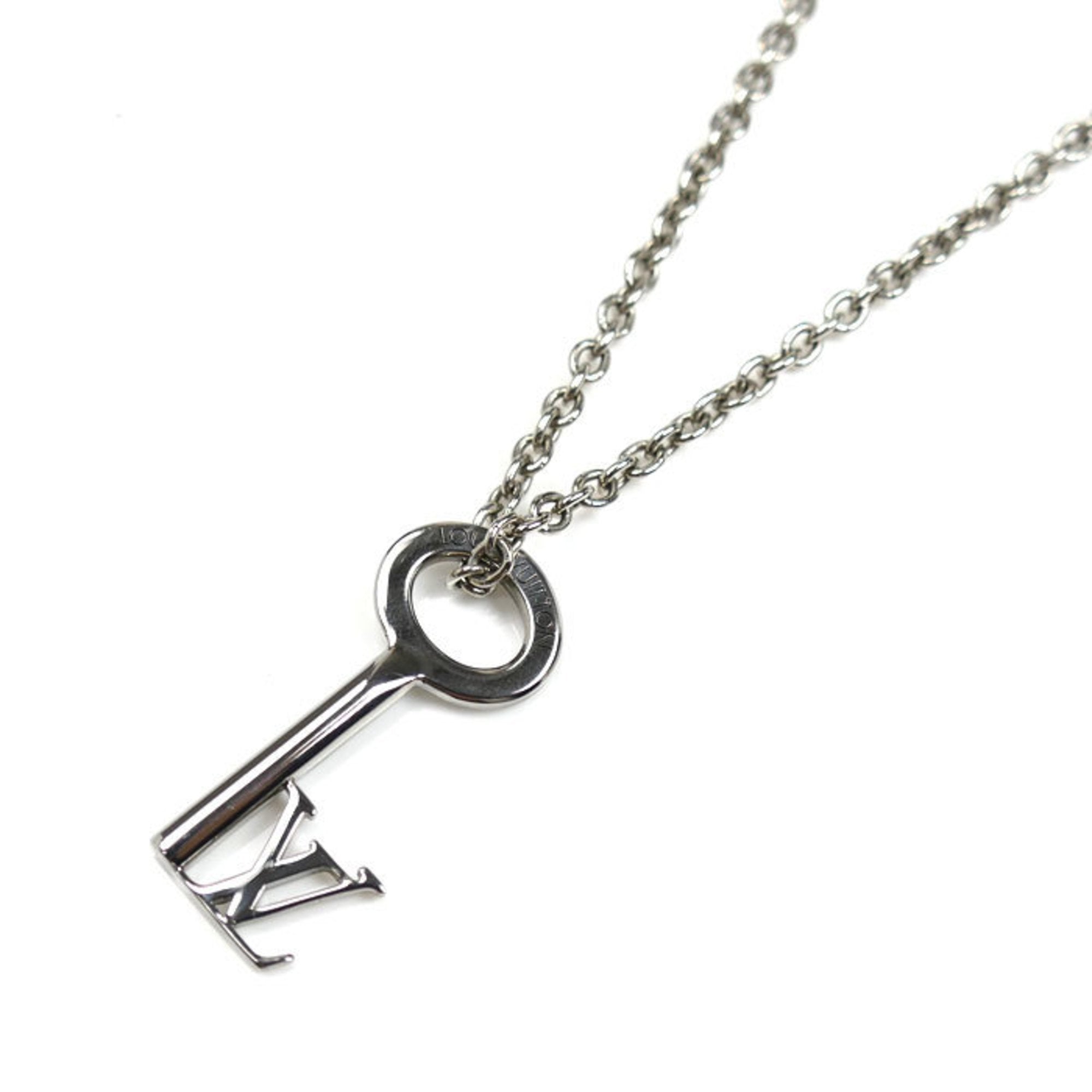 LV Key Pendant Necklace Metal