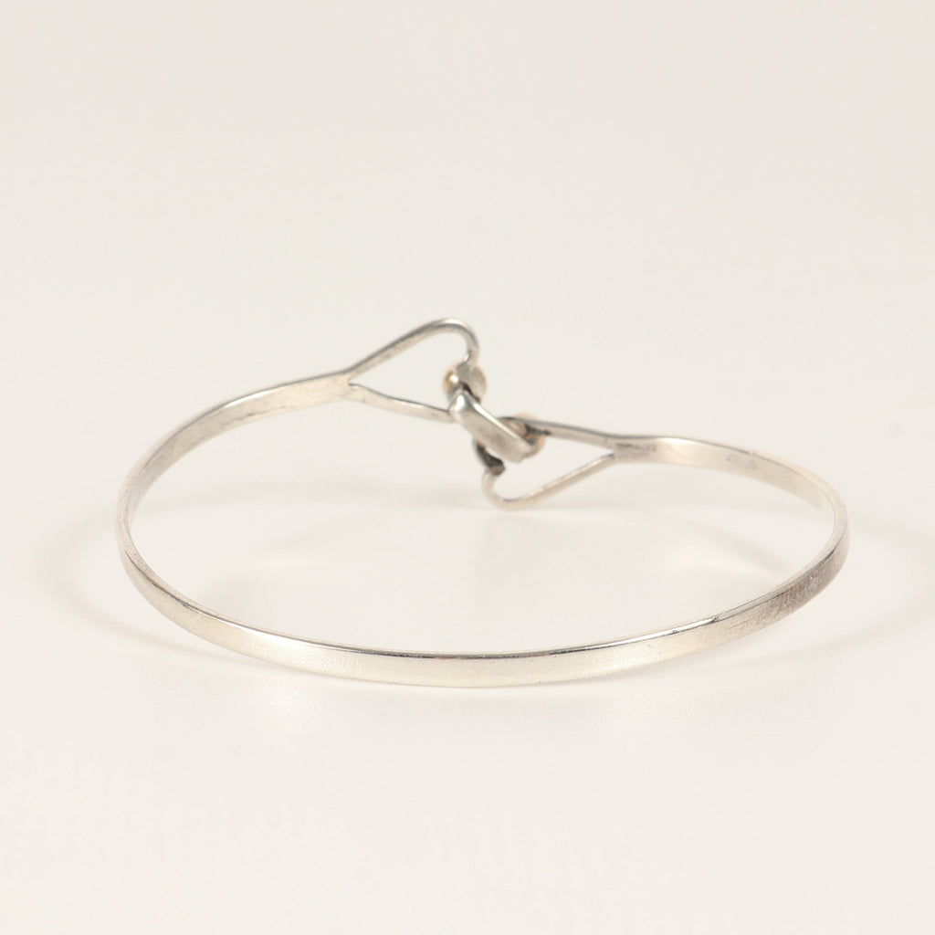Heart Hook and Eye Bracelet Sterling Silver