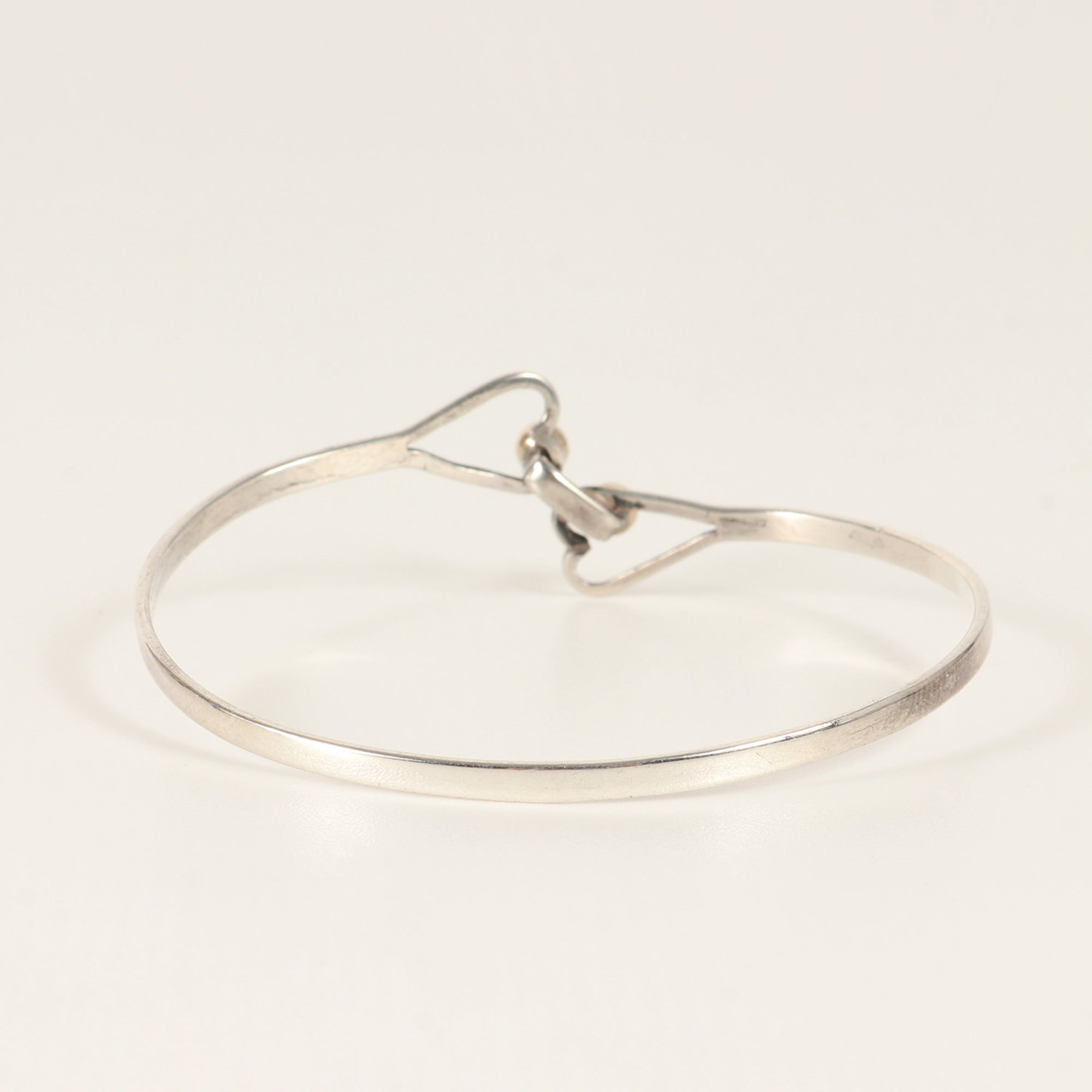 Heart Hook and Eye Bracelet Sterling Silver