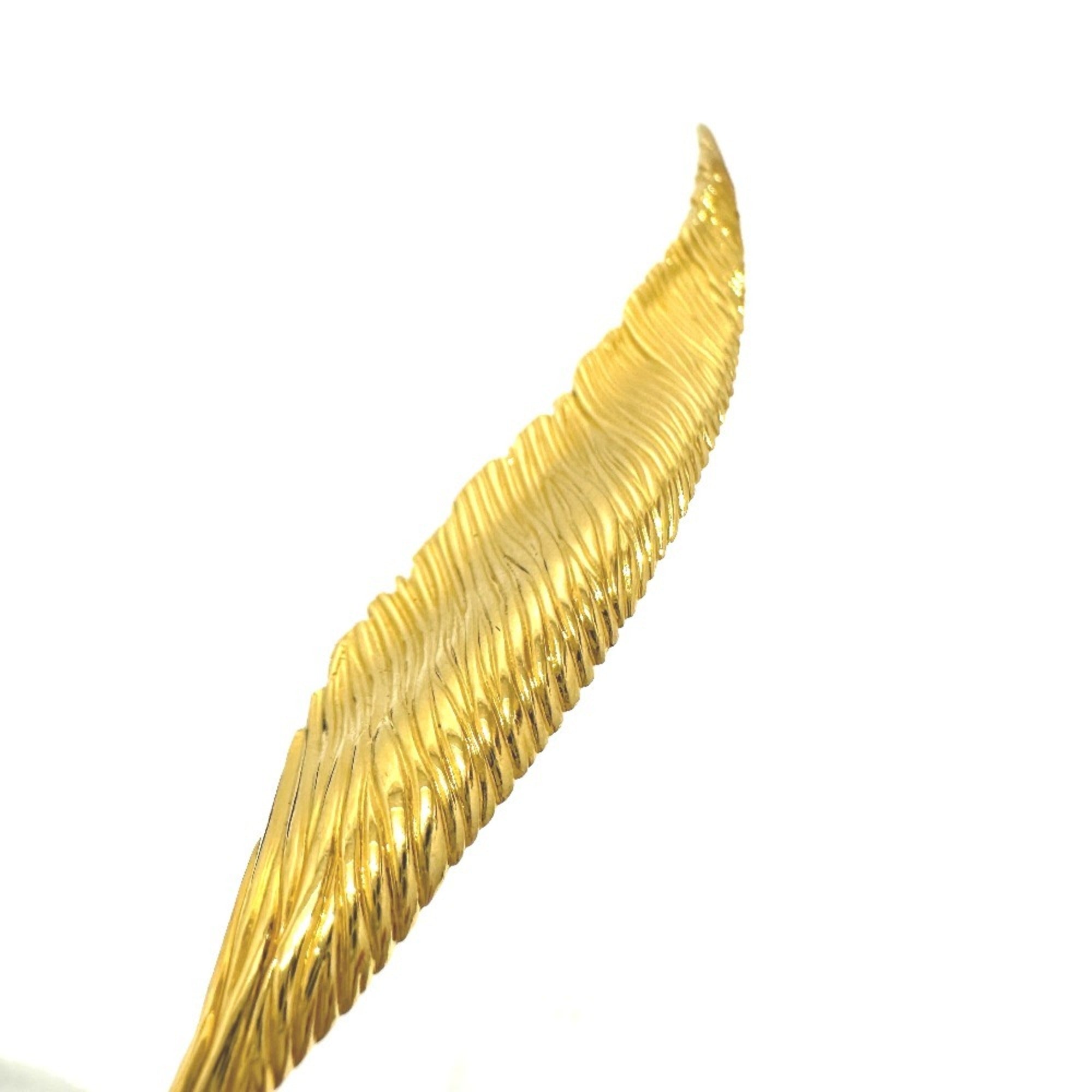 Feather Brooch Metal Gold