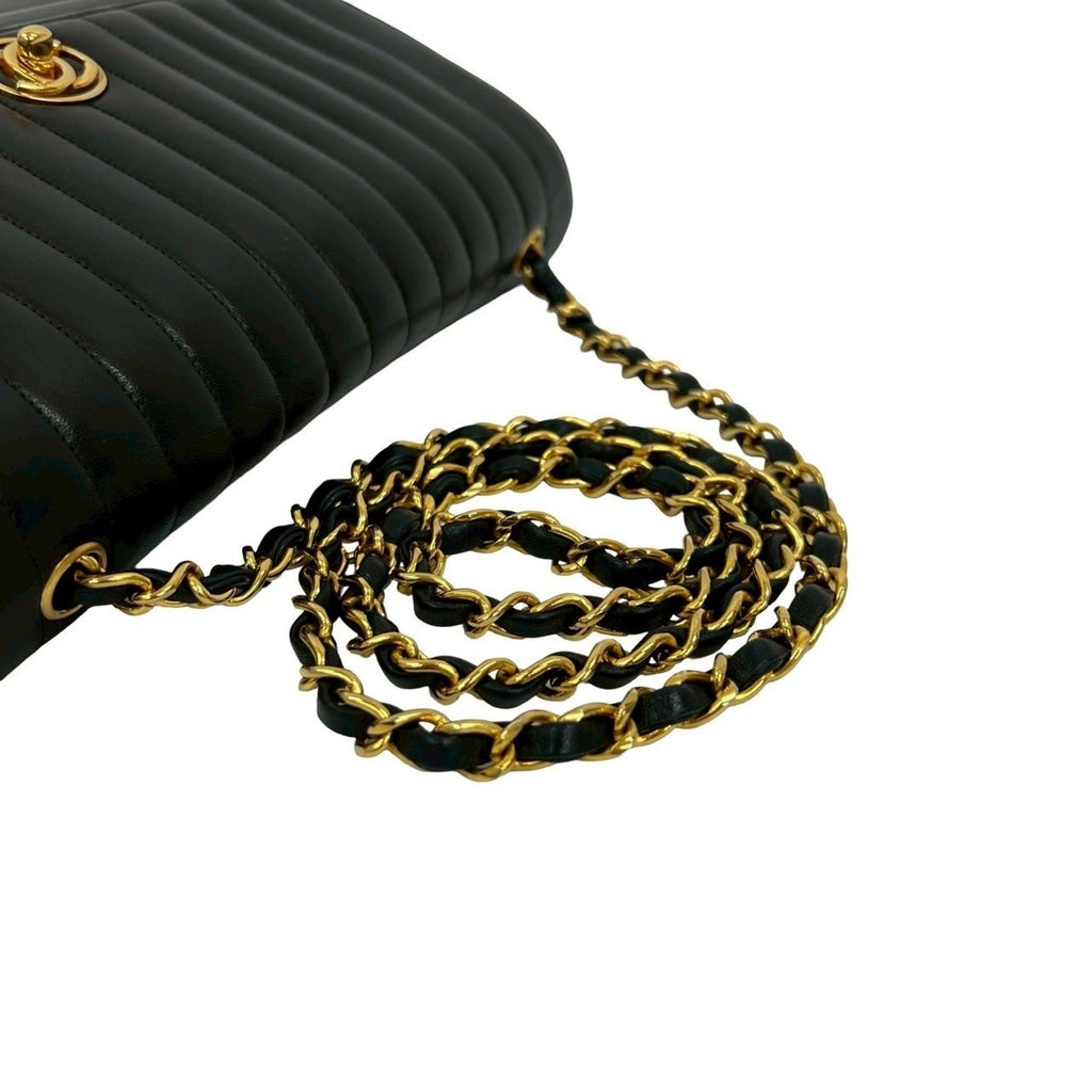 Vintage CC Chain Flap Bag Vertical Quilt Lambskin Medium