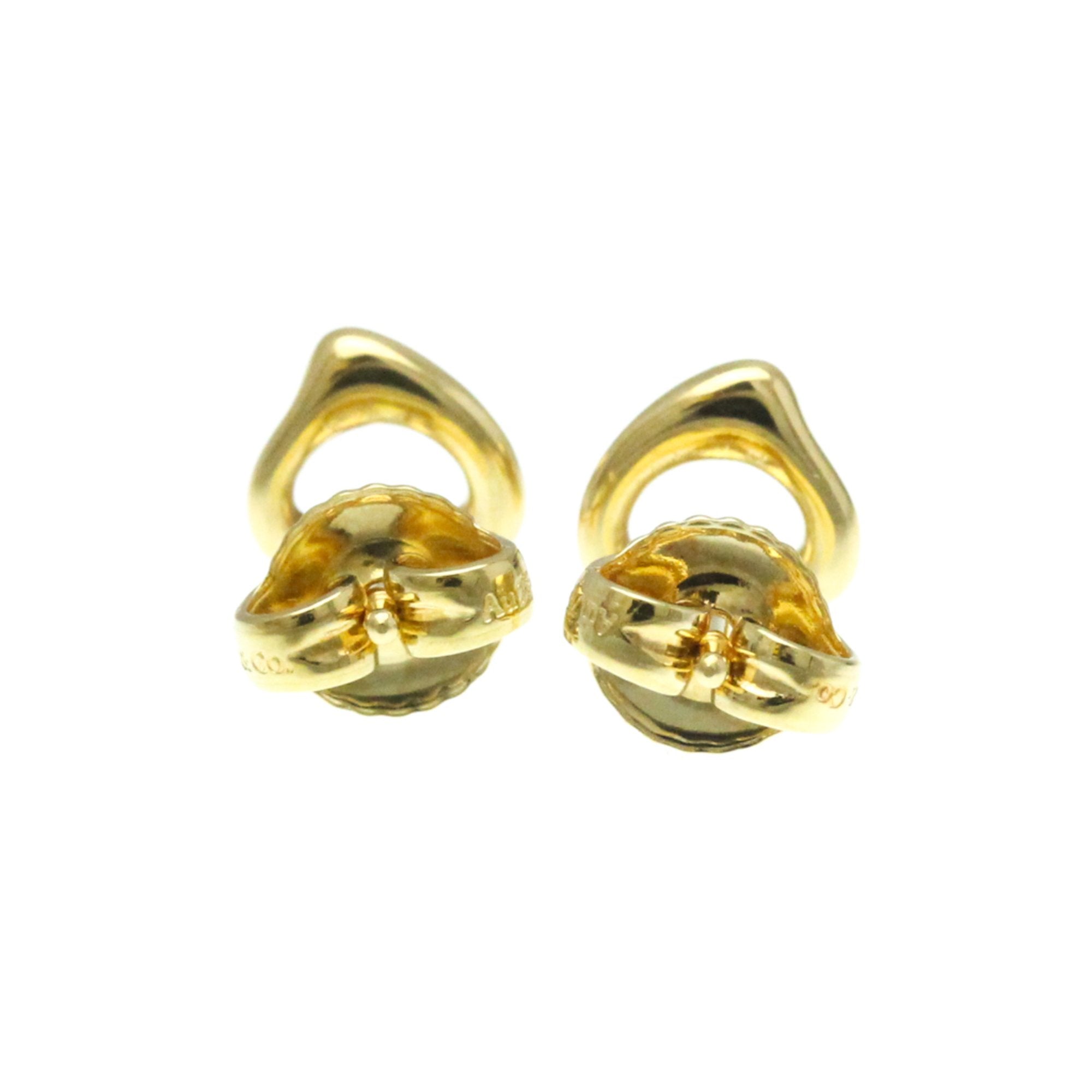 Open Heart Earrings 18K Yellow Gold 7.2mm 18K Yellow Gold