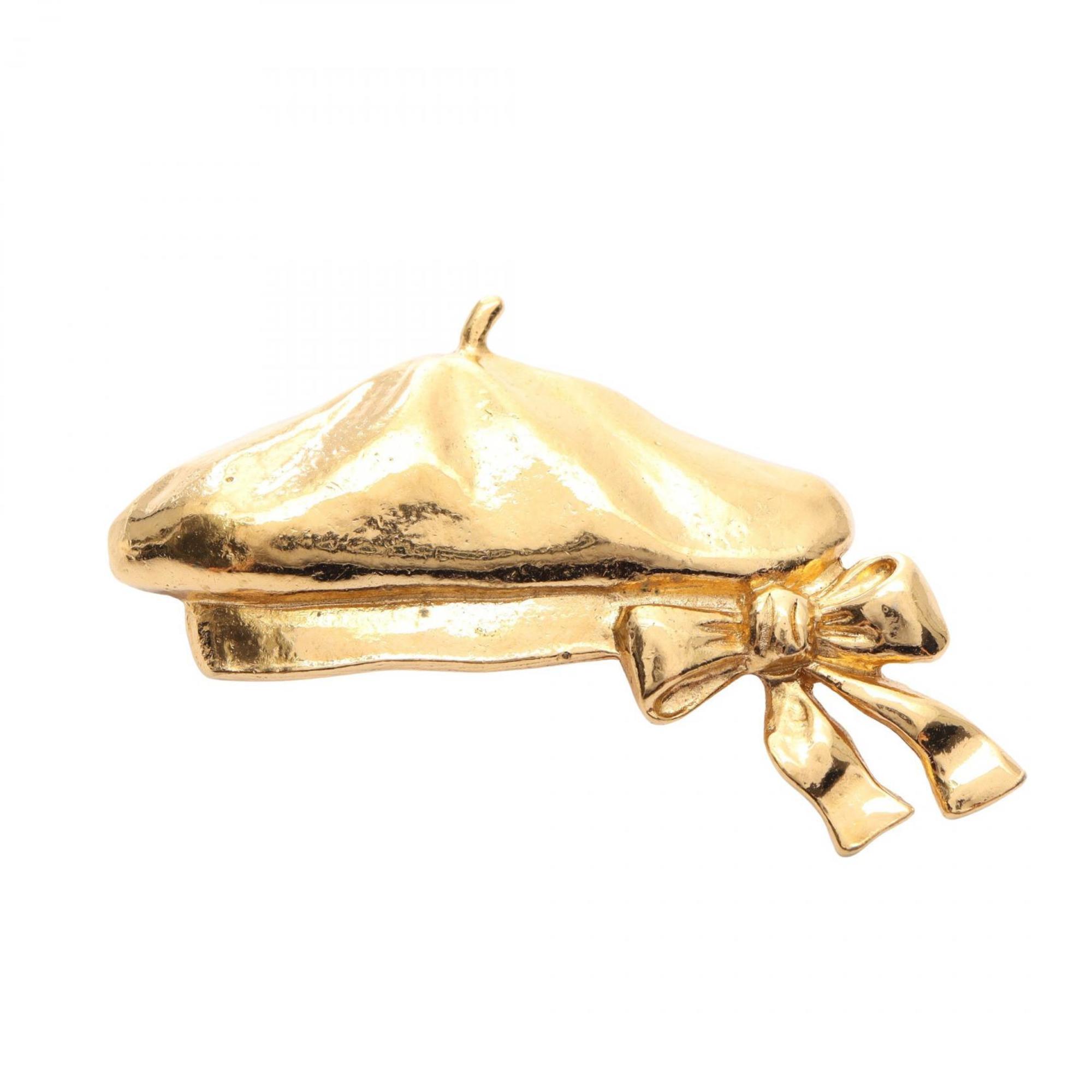 Beret Motif Brooch Metal