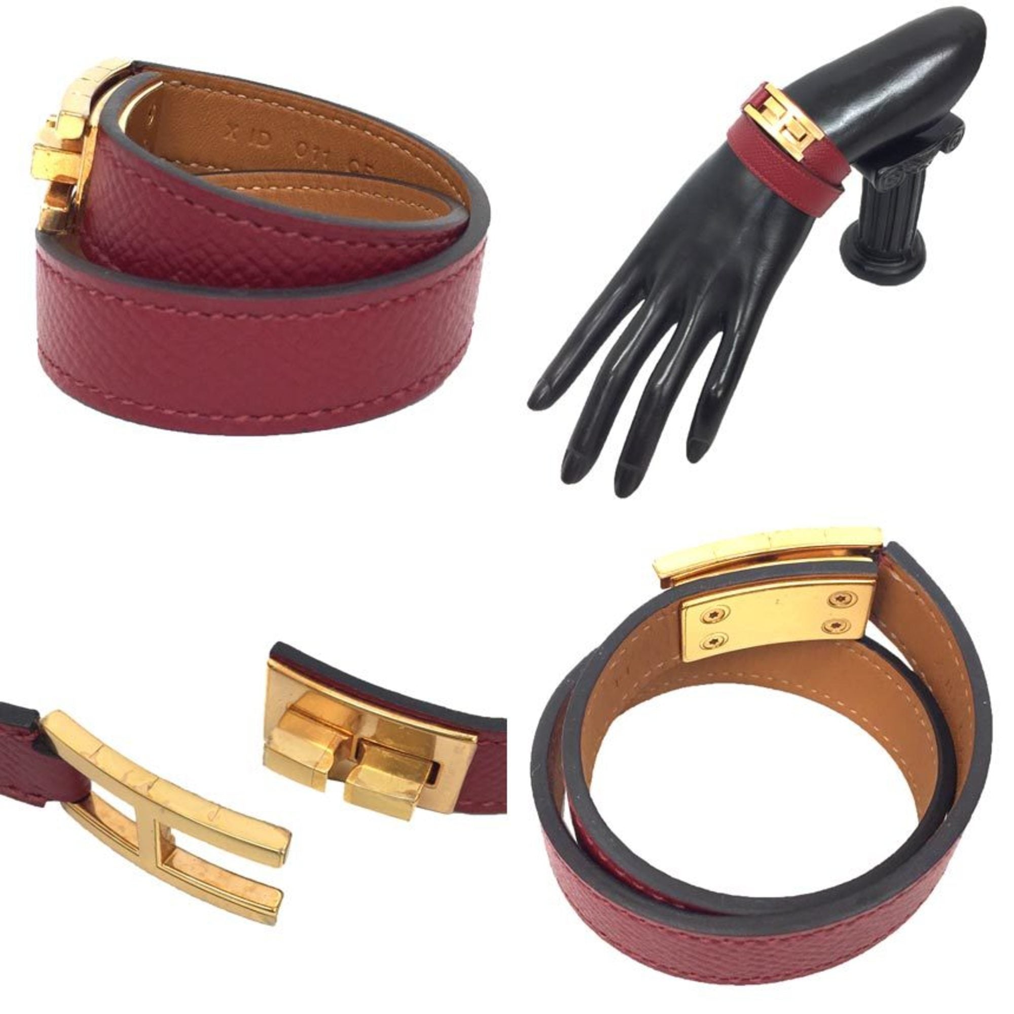 Bracelet Brass Red