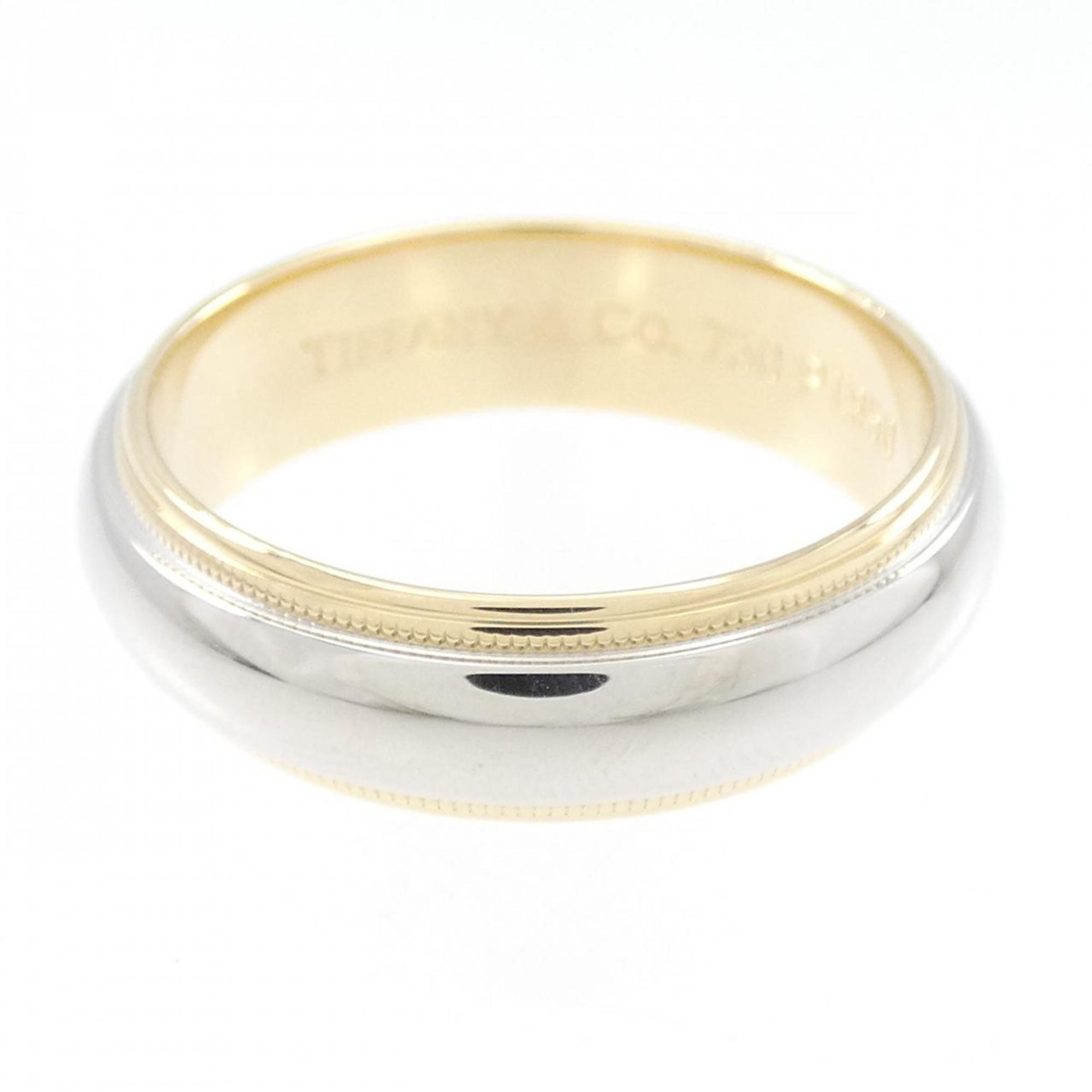 Milgrain Ring 18K Yellow Gold and Platinum