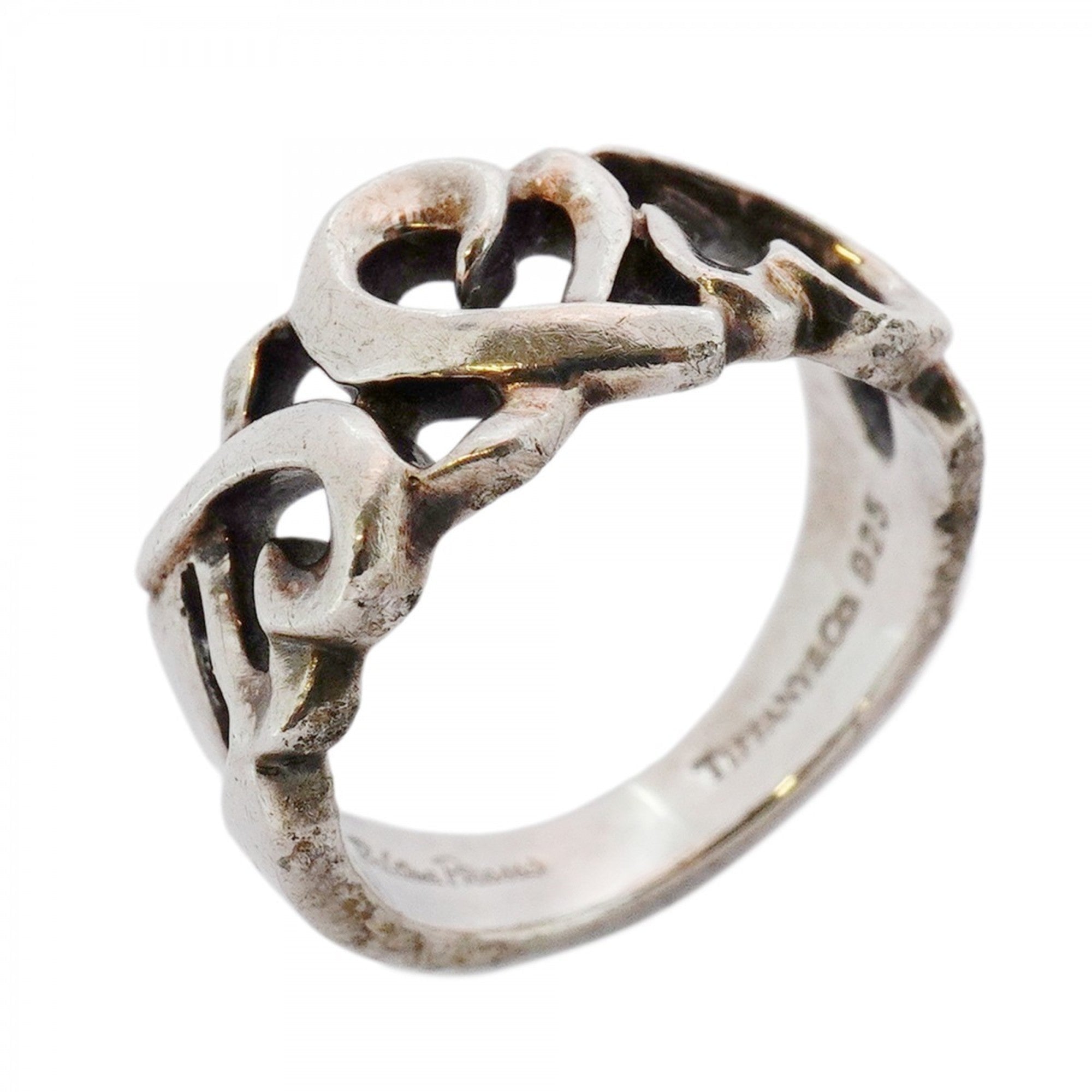 Triple Loving Heart Ring Sterling Silver