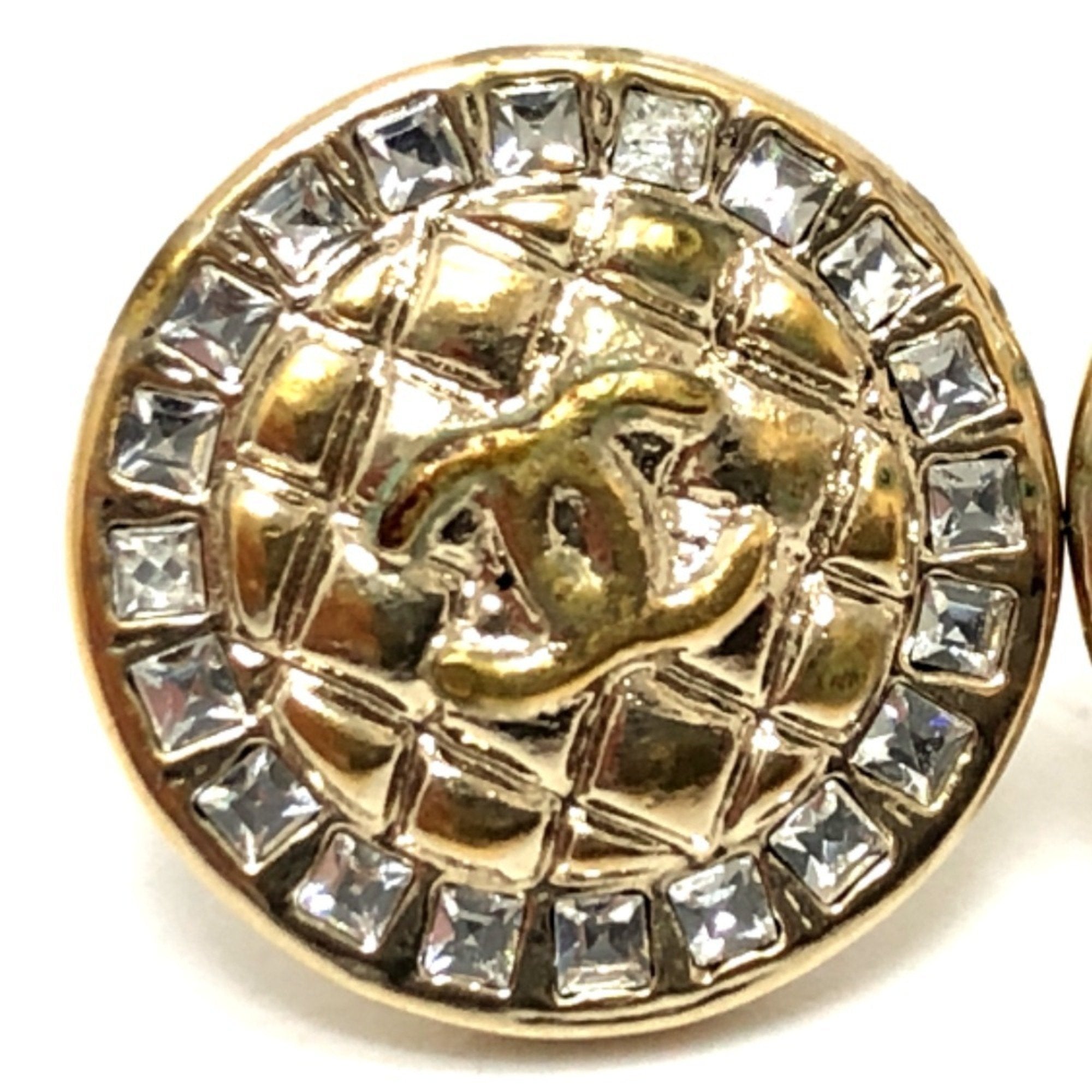 CC Logo Earrings Gold-Tone Metal Gold-Tone Metal