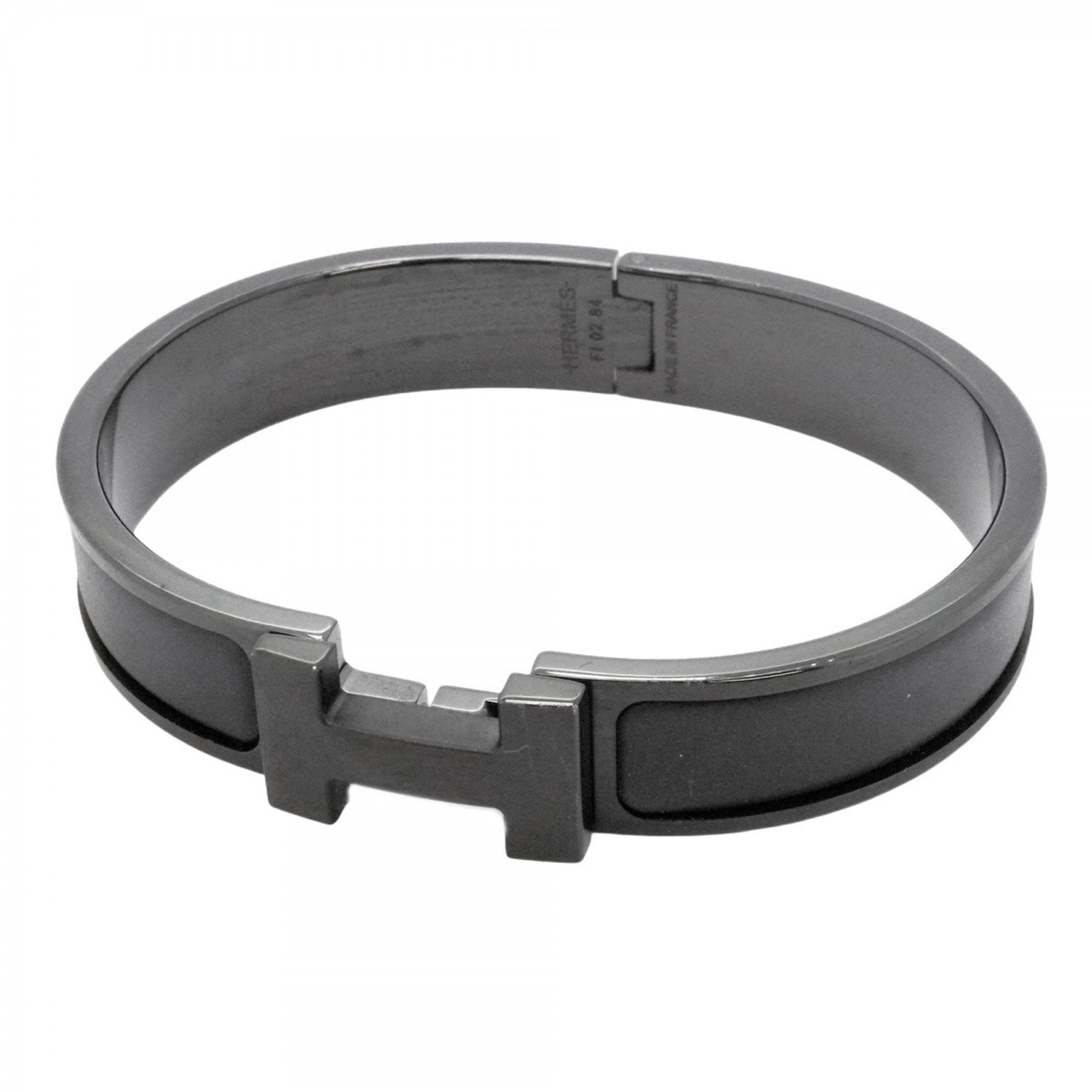 Click-Clack Bangle Metal Black Bracelet
