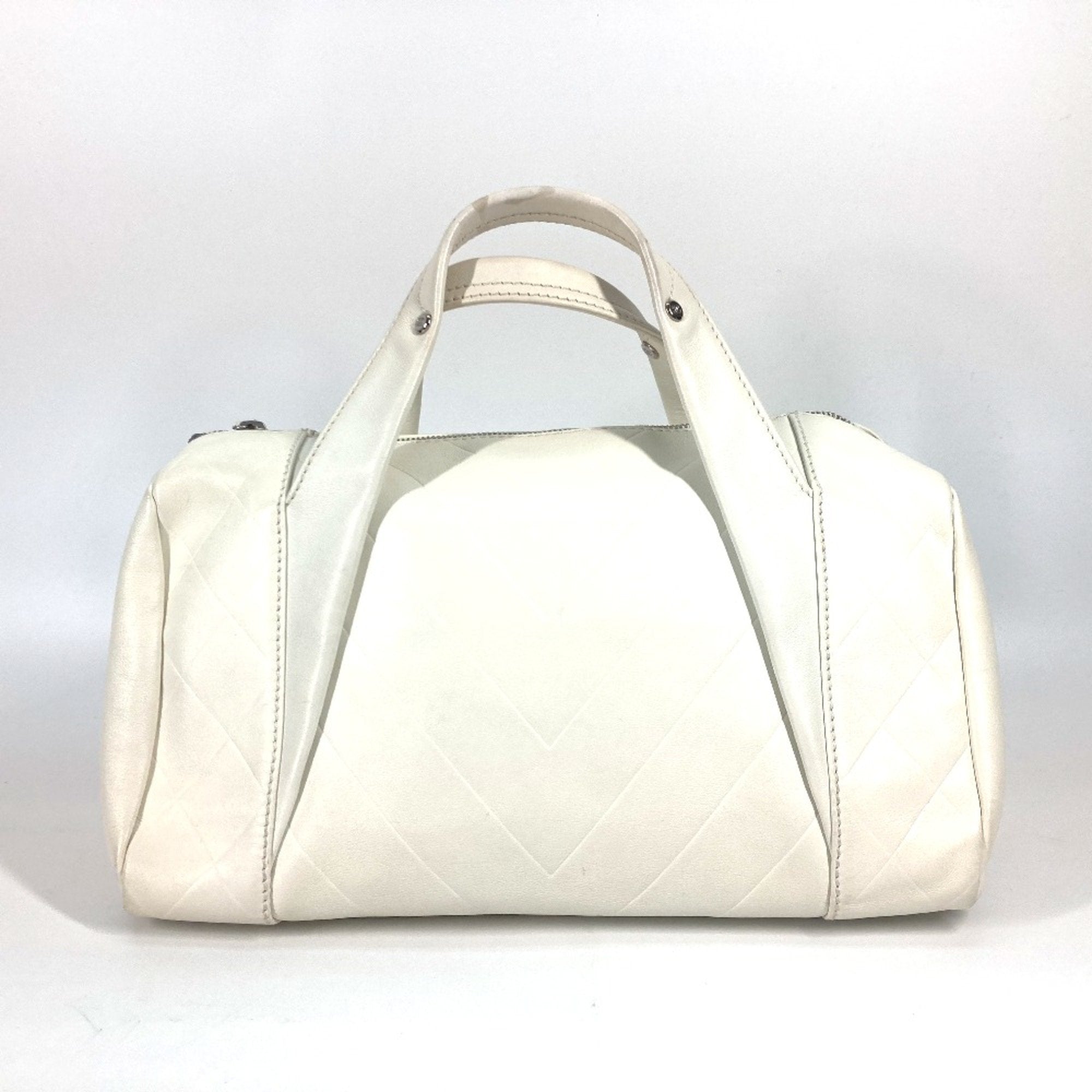 All Day Long Bowler Bag Chevron Leather Medium