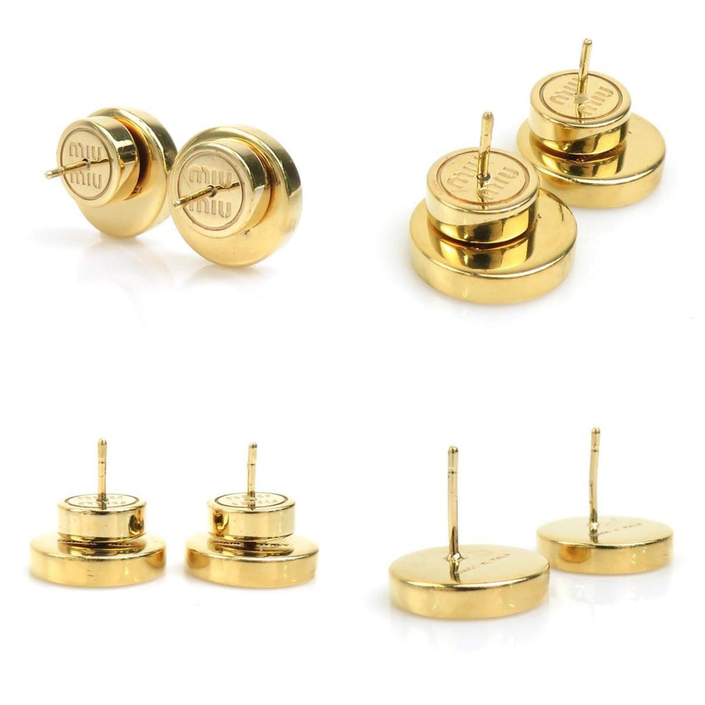 Earrings Gold-Tone Metal