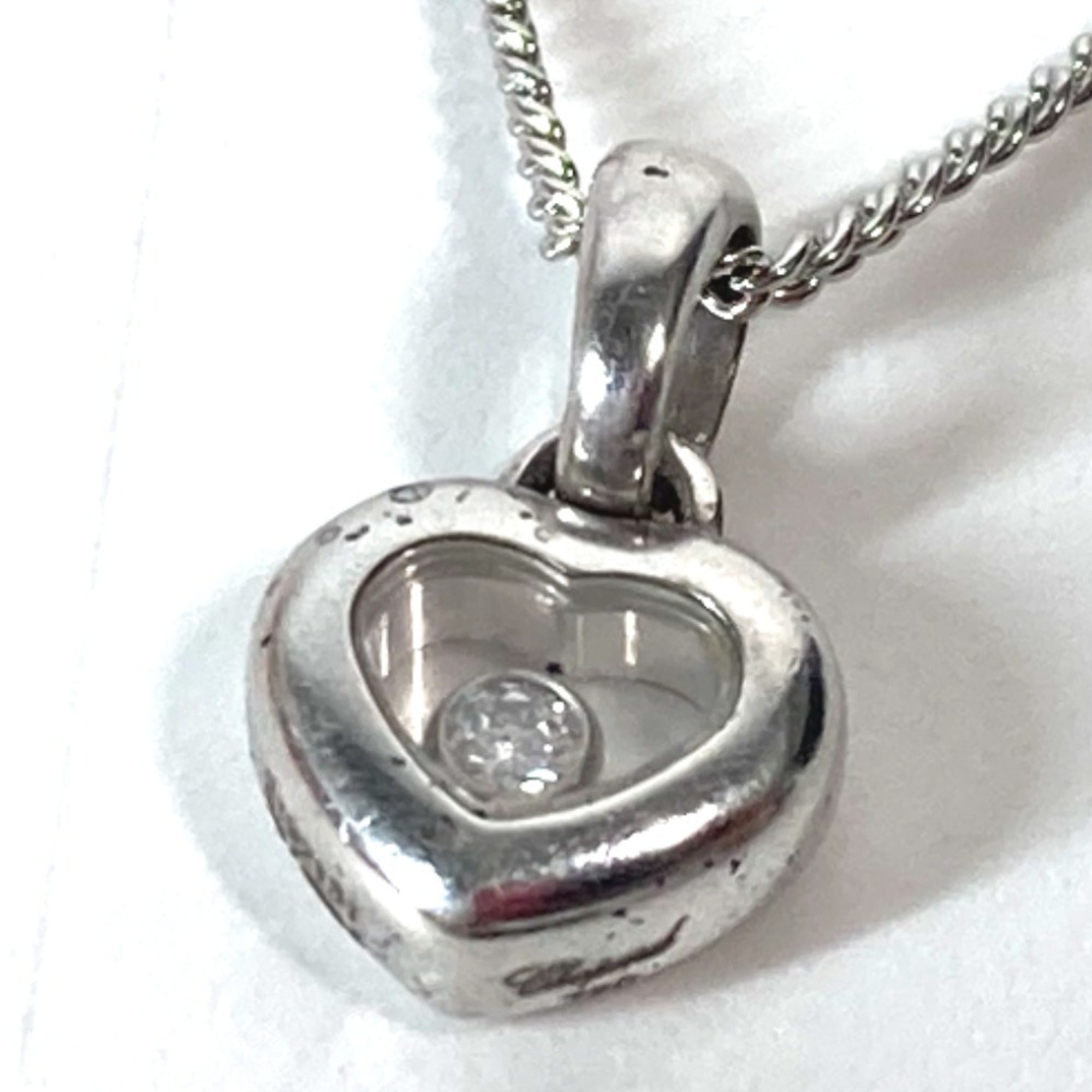 Pendant Necklace 18K White Gold With Diamond