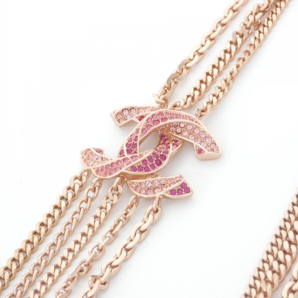 Pendant Necklace Metal Pink