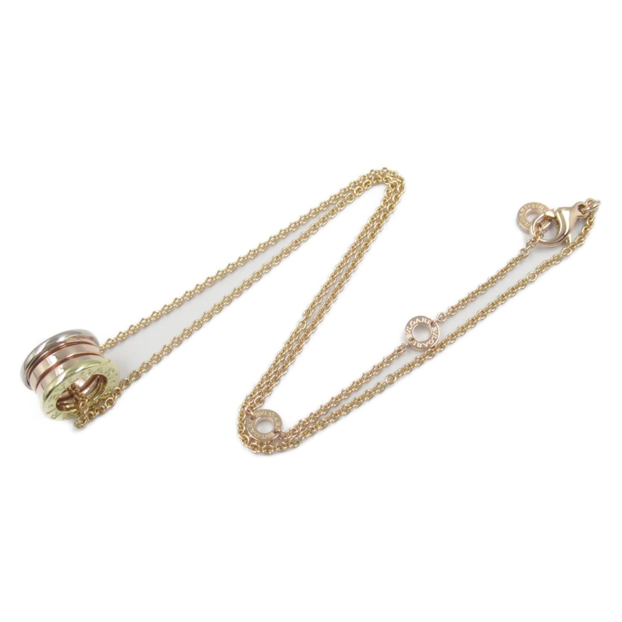 B.Zero1 Pendant Necklace 18K Tricolor Gold