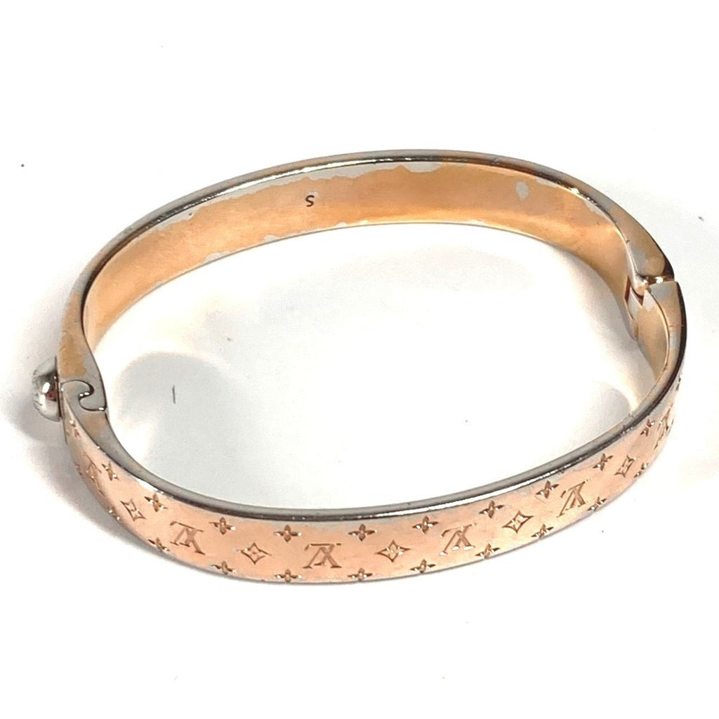 Monogram Bangle Metal and Monogram Pink Bracelet