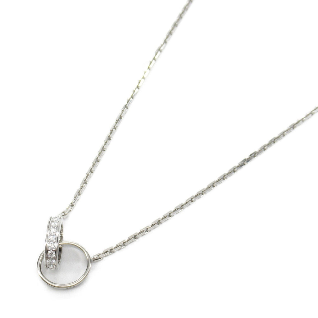 Love Pendant Necklace 18K White Gold with Diamond