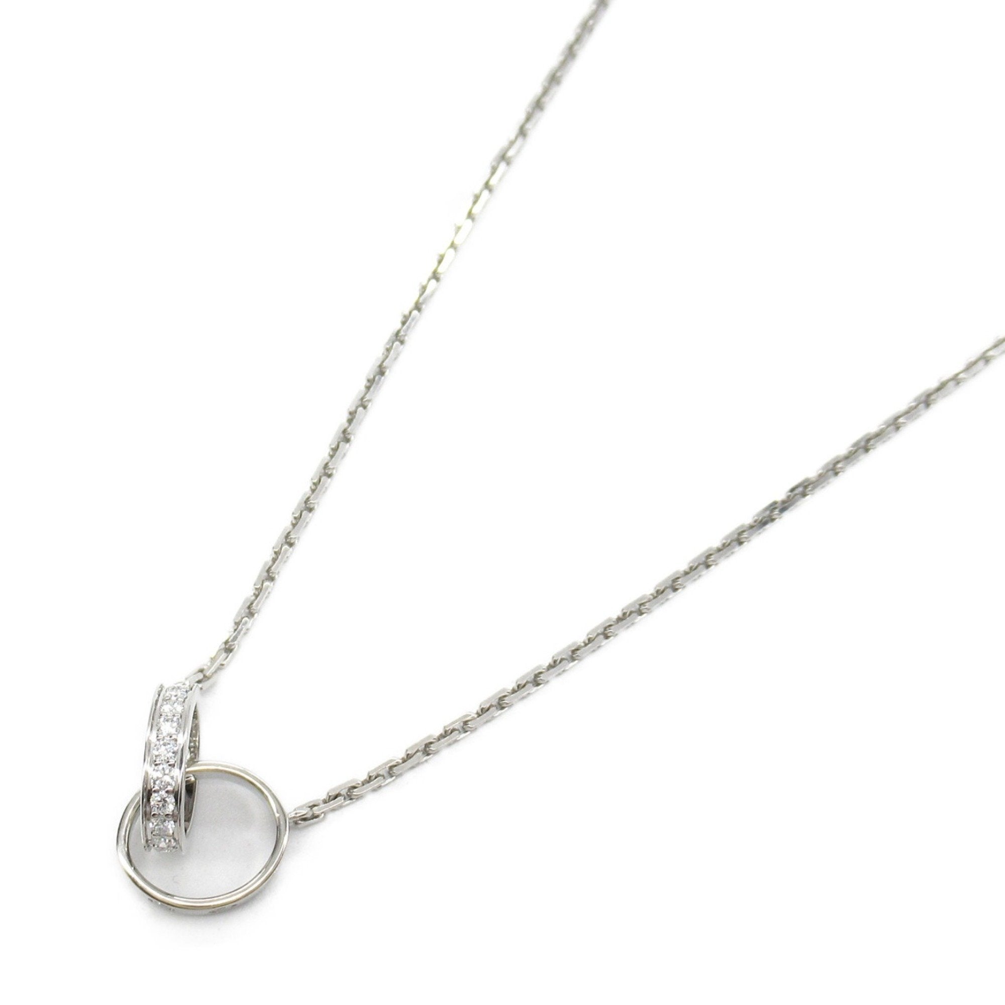 Love Pendant Necklace 18K White Gold with Diamond