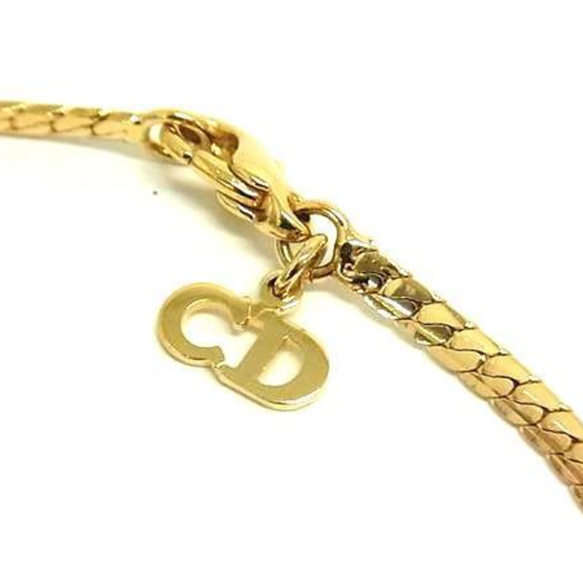 Charm Bracelet Gold Metal with Rhinestone