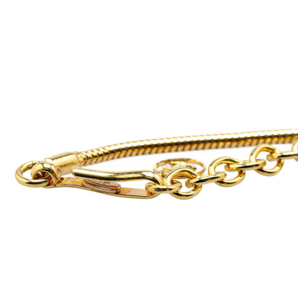CC Logo Ball Pendant Necklace Gold-Tone Metal