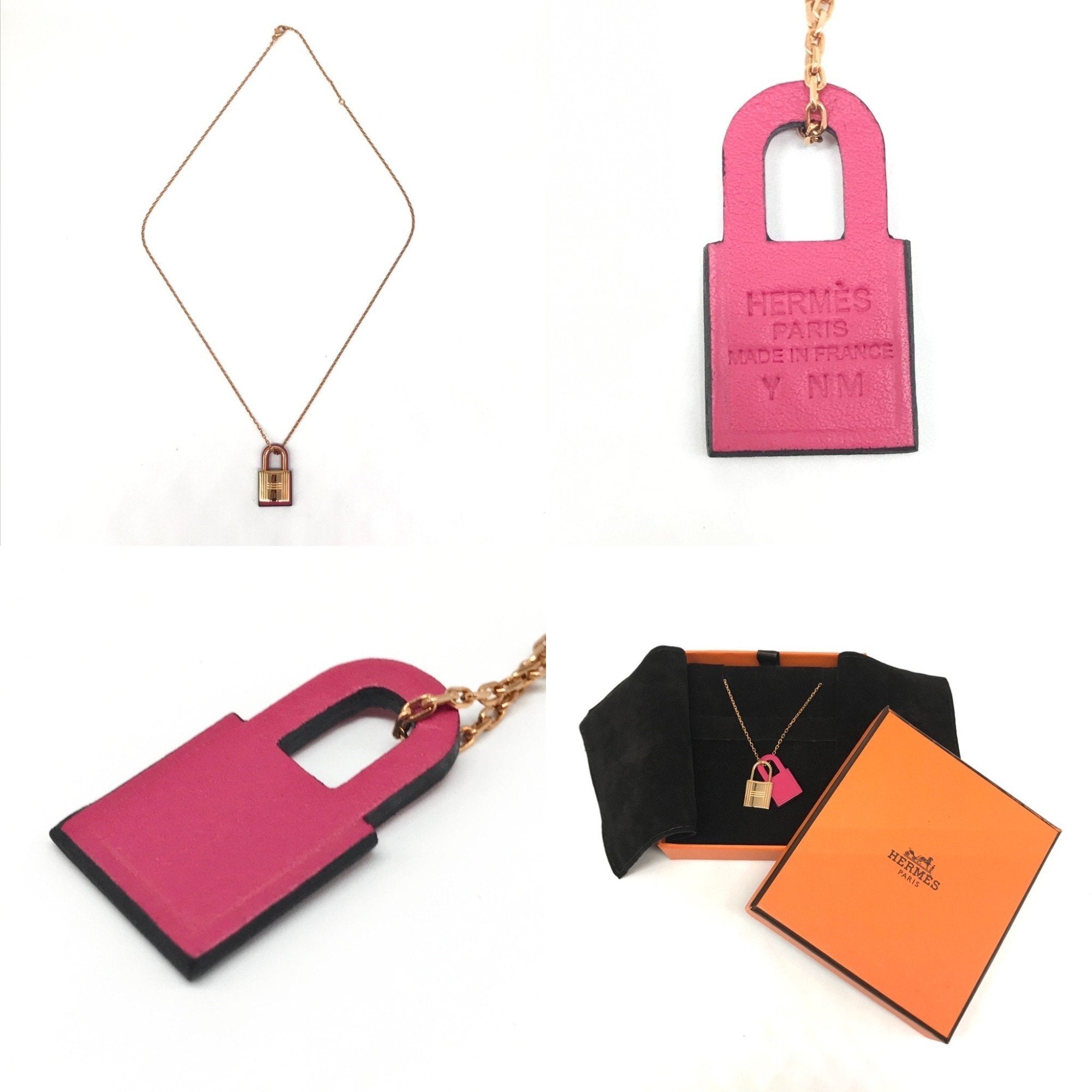 O'Kelly Pendant Necklace Gold and Leather Mini
