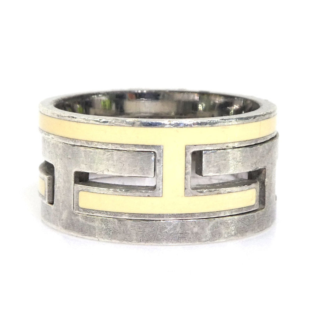 Ring Enamel and Sterling Silver