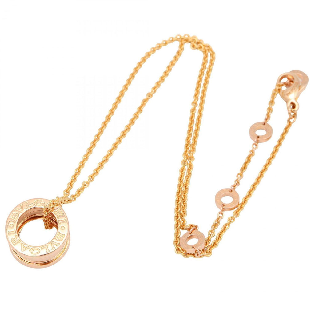 B.Zero1 Pendant Necklace 18K Rose Gold