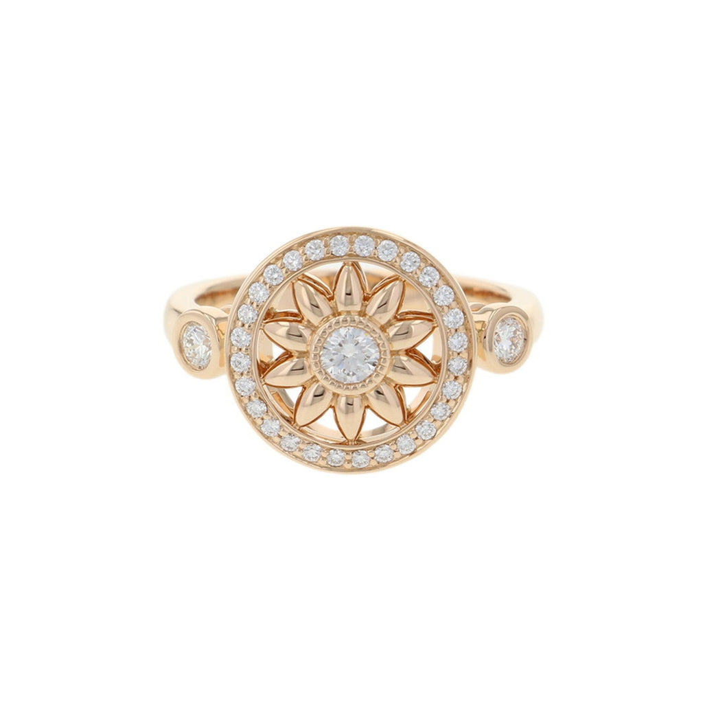 Ring 18K Rose Gold with Diamond