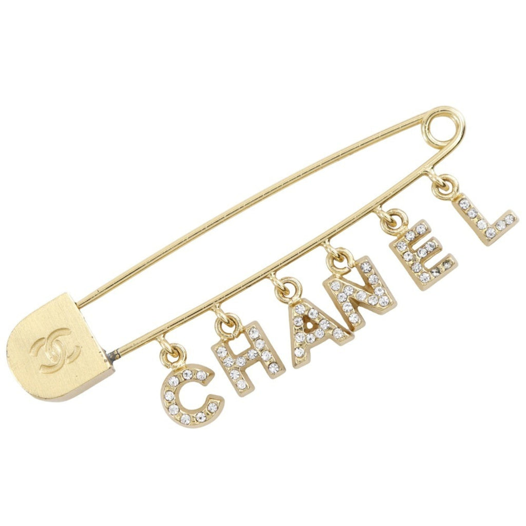Brooch Metal Safety Pin with Rhinestone