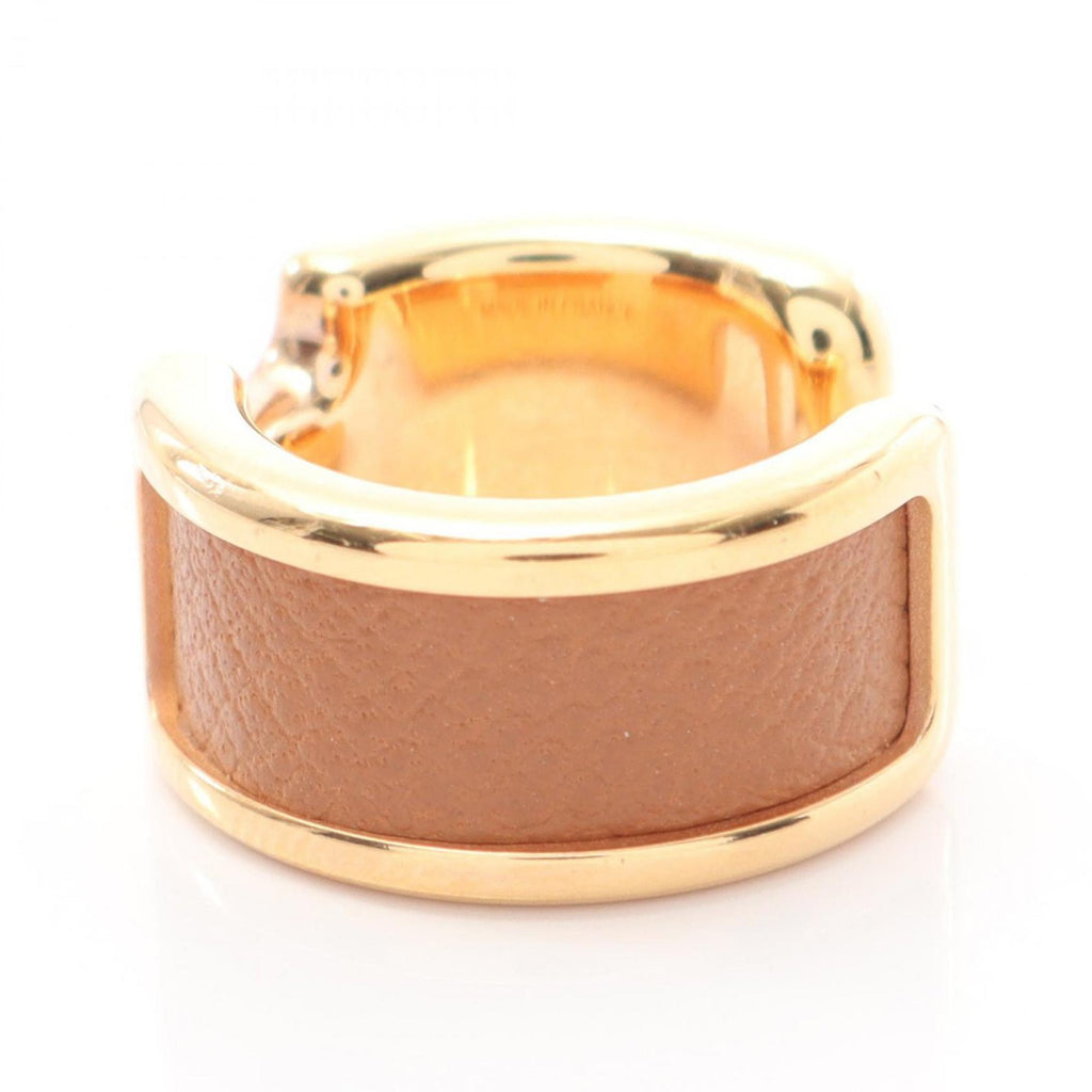 Olympe Earrings Epsom Leather and Gold Mini