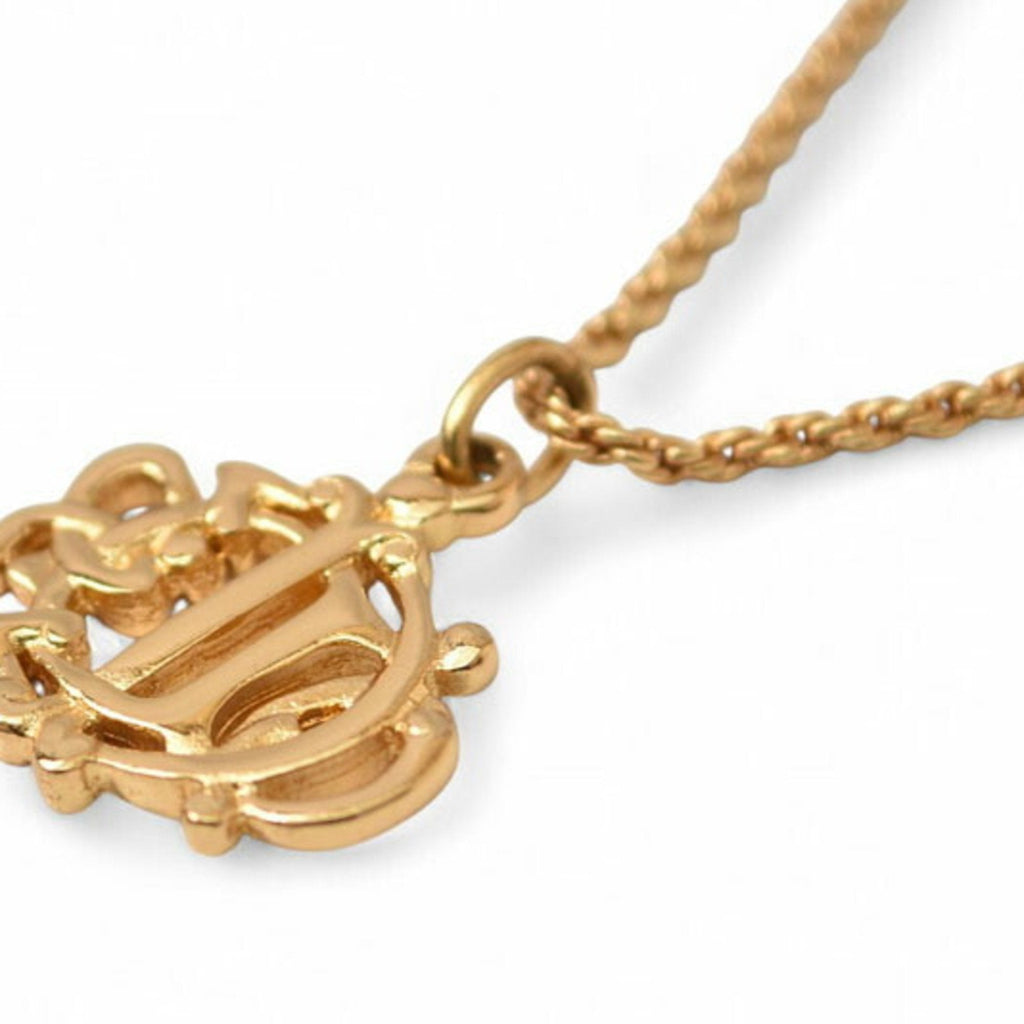 Pendant Necklace Gold Metal