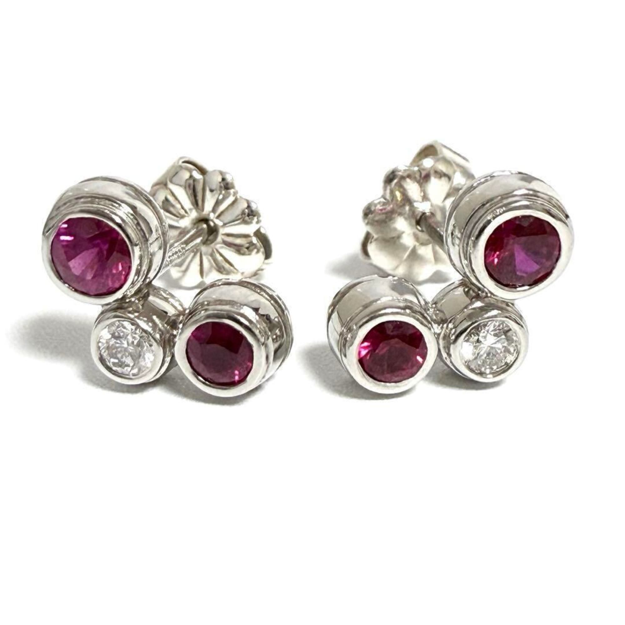 Earrings Platinum and Sterling Silver