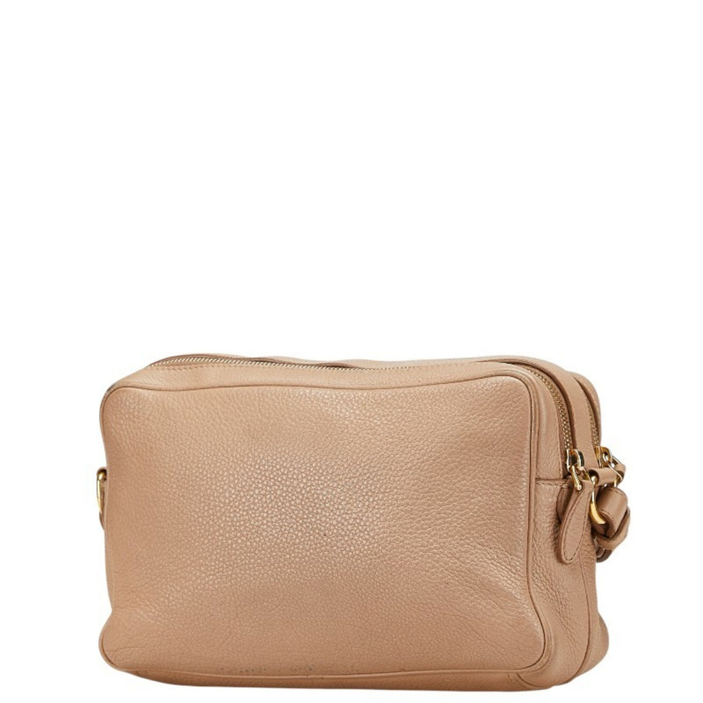 Double Zip Camera Bag Vitello Daino