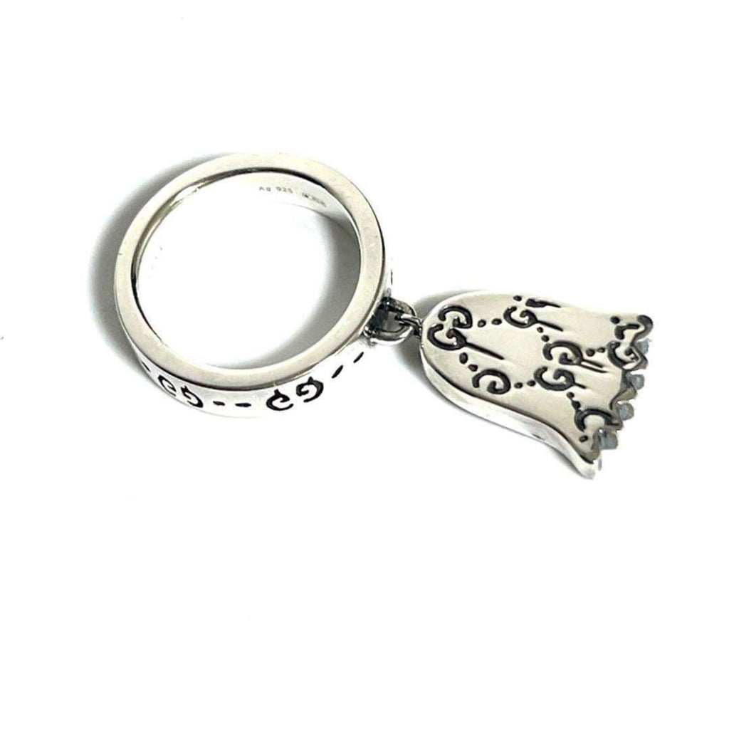 Ghost Ring Sterling Silver With Pave Diamond
