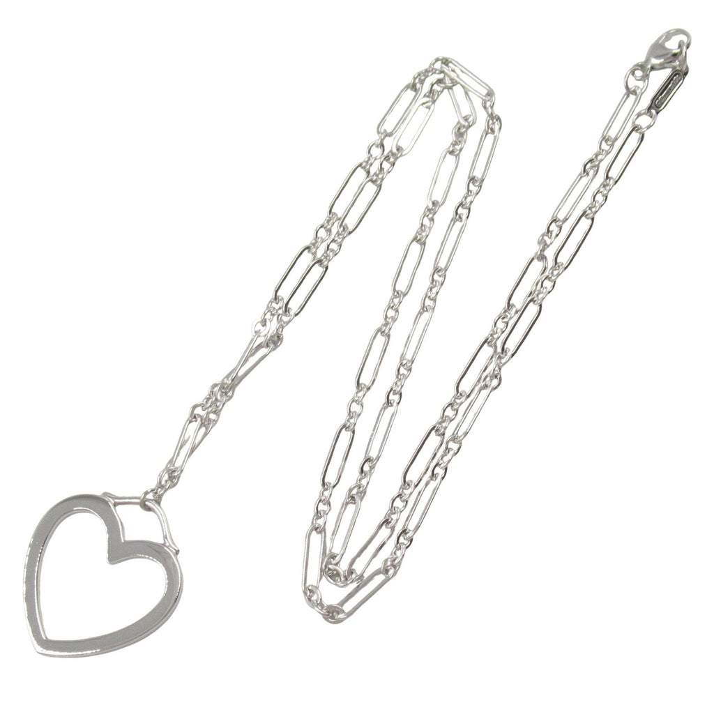 Sentimental Pendant Necklace 18K White Gold Large