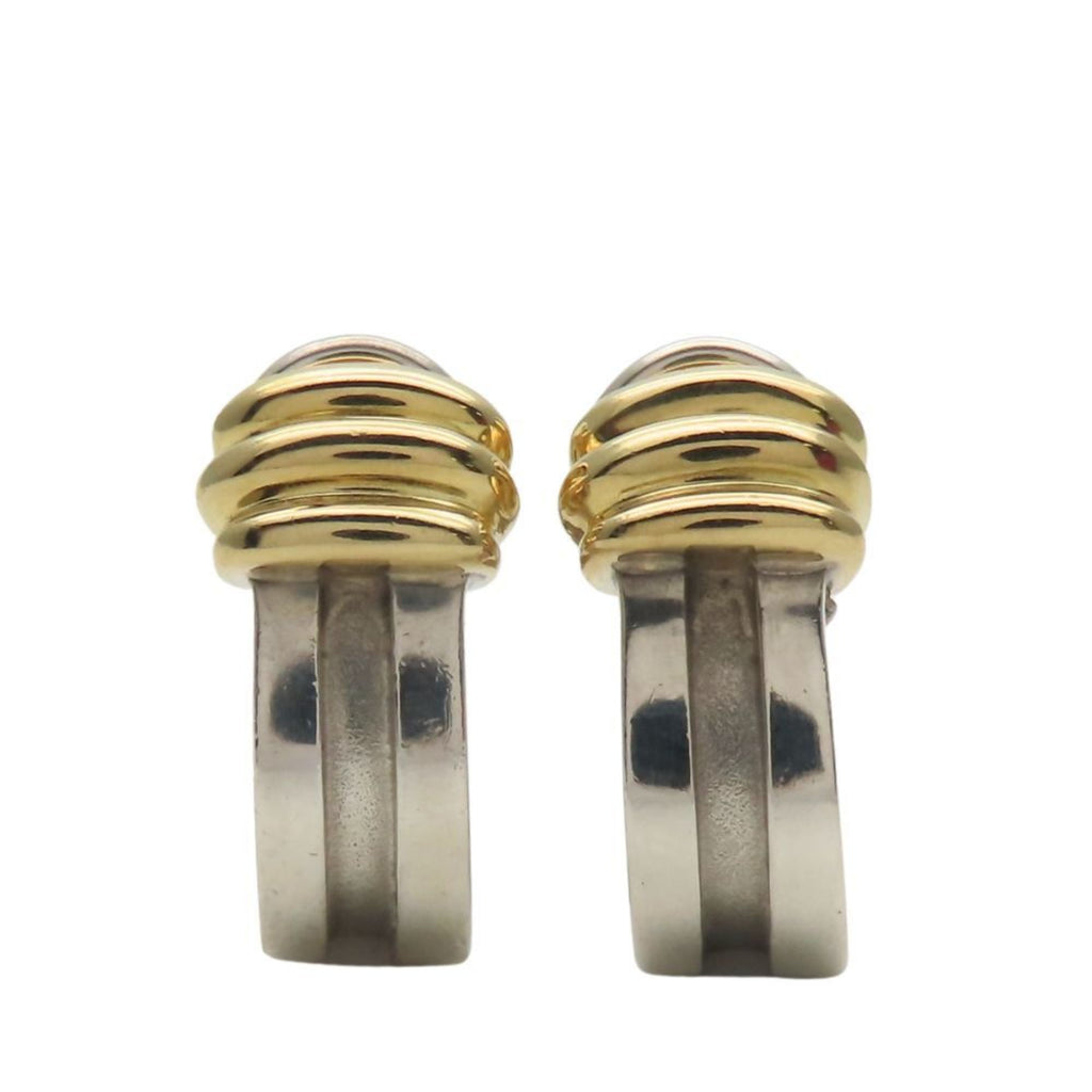 Earrings 18K Gold and Sterling Silver