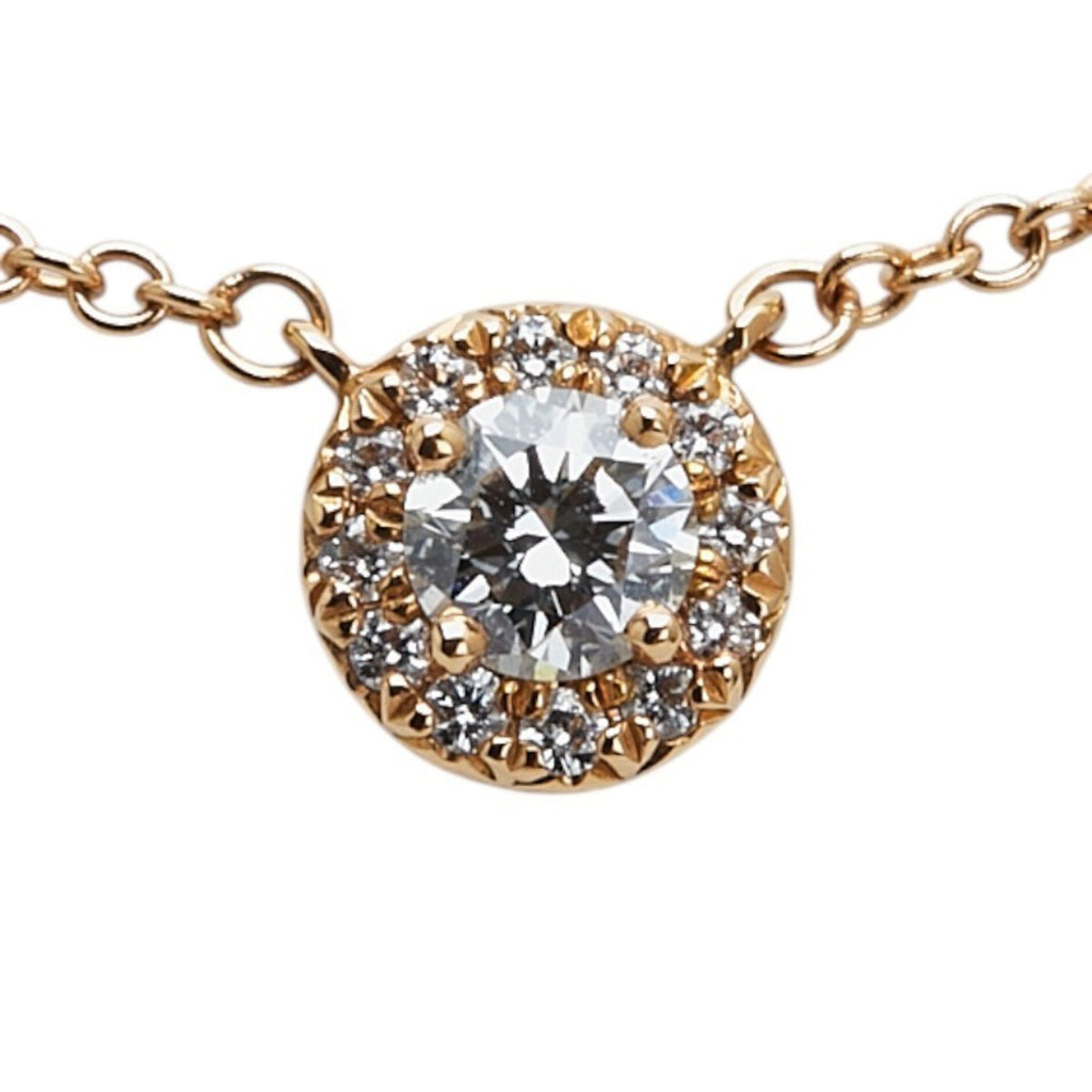 Pendant Necklace 18K Rose Gold with Diamond