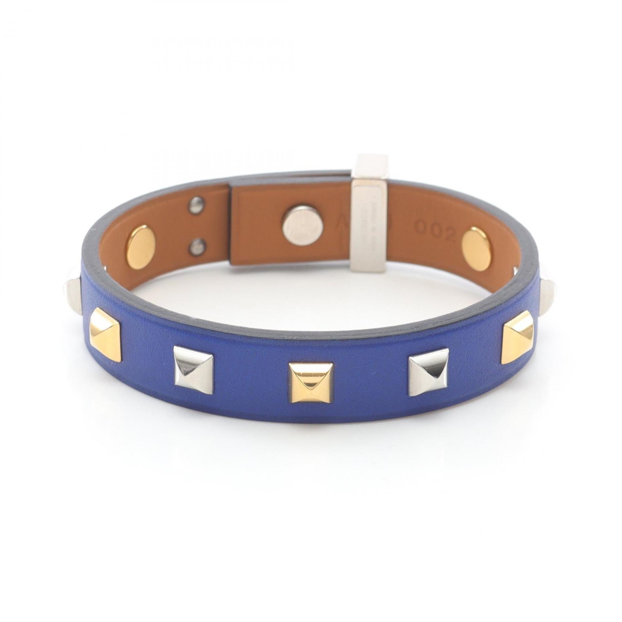 Clous Bracelet Leather and Stainless Steel Mini