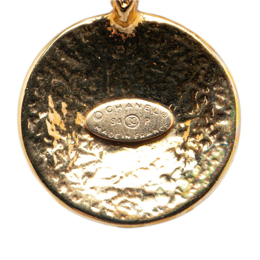 CC Logo Chain Pendant Necklace Metal