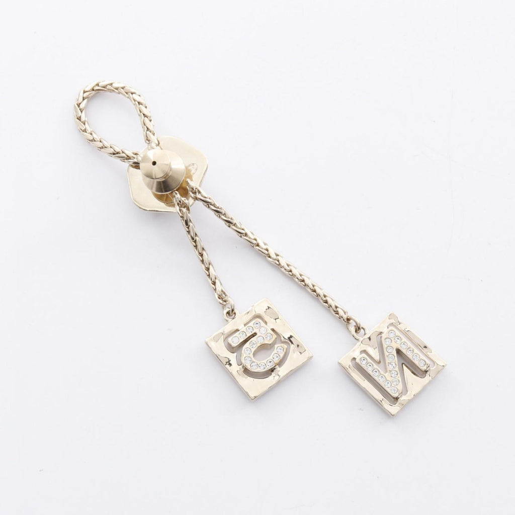 CC Logo Brooch Metal