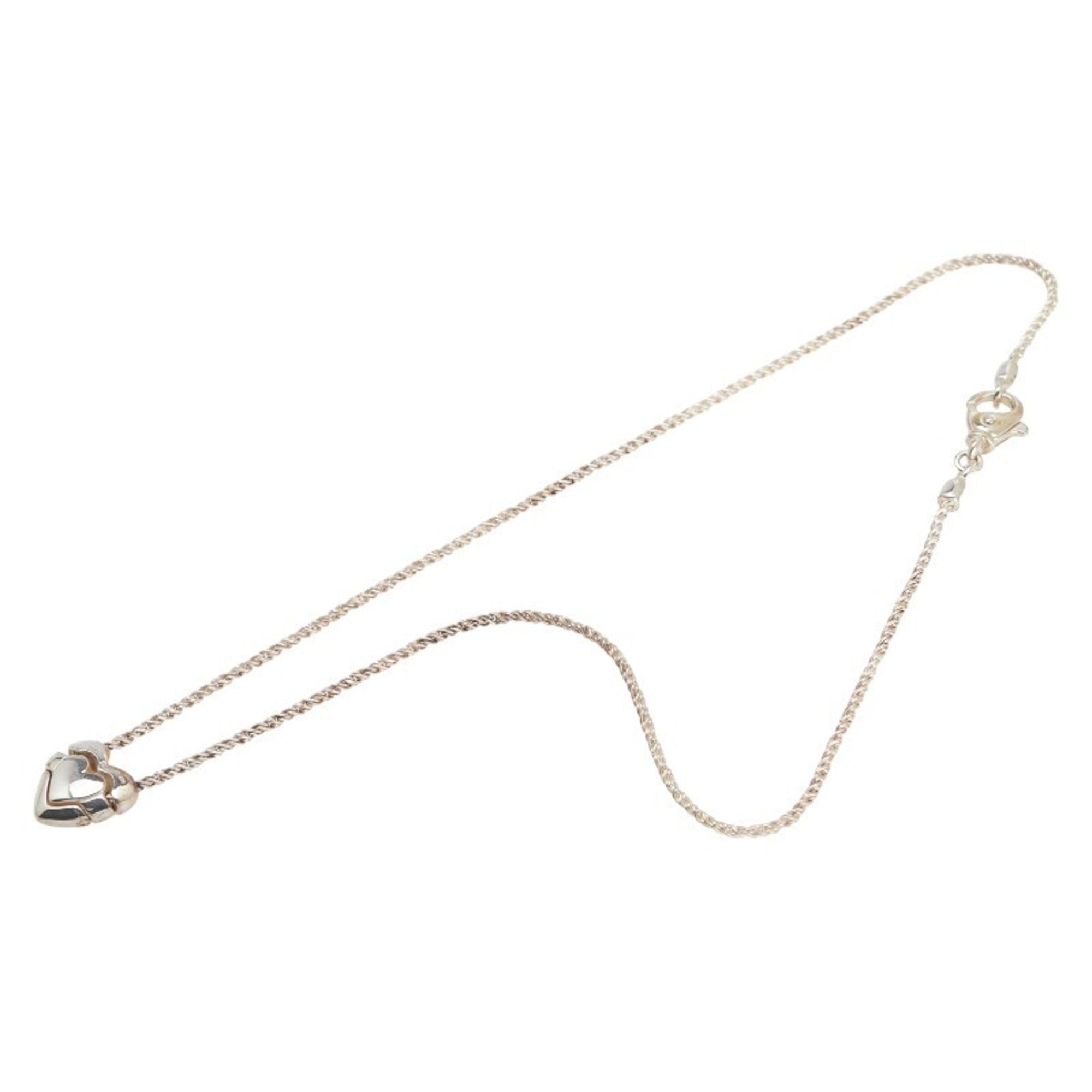 Puzzle Heart Pendant Necklace Sterling Silver