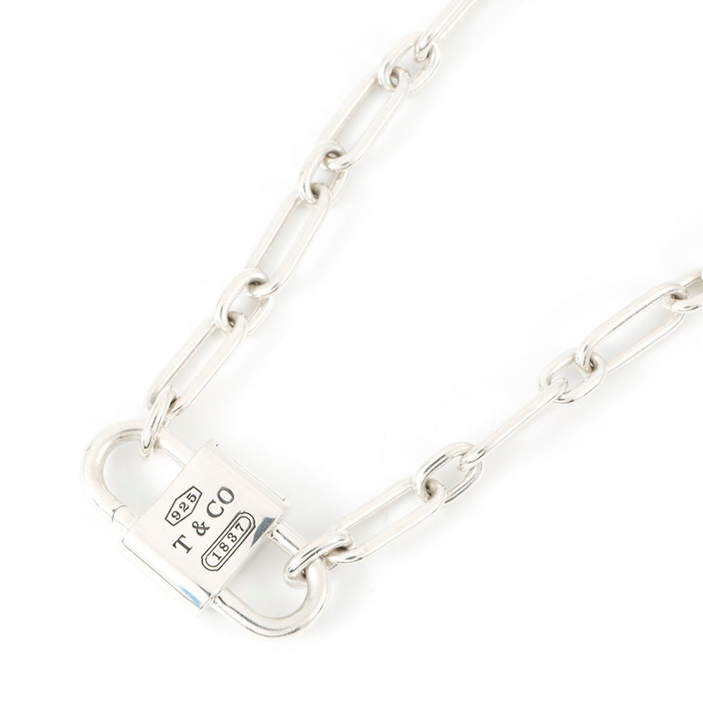 1837 Double Lock Pendant Necklace Sterling Silver Medium