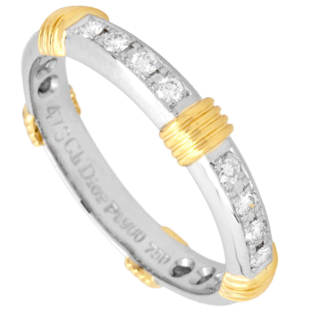 Ring Platinum and 18K Yellow Gold with Diamond