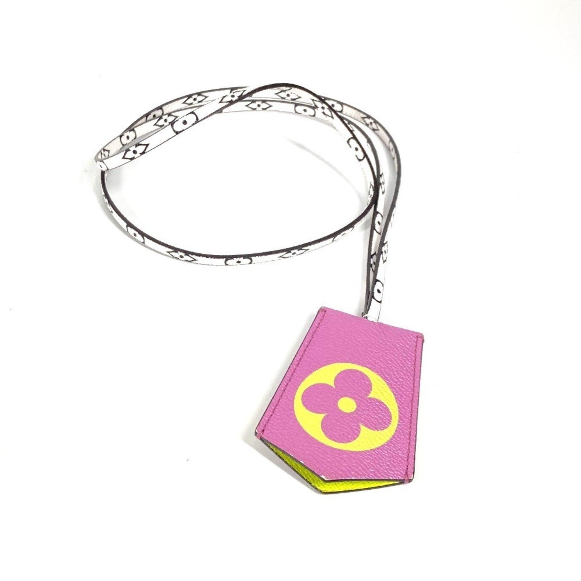Monogram Giant Cloche Cle Charm Canvas Purple White Yellow Handbag Charm