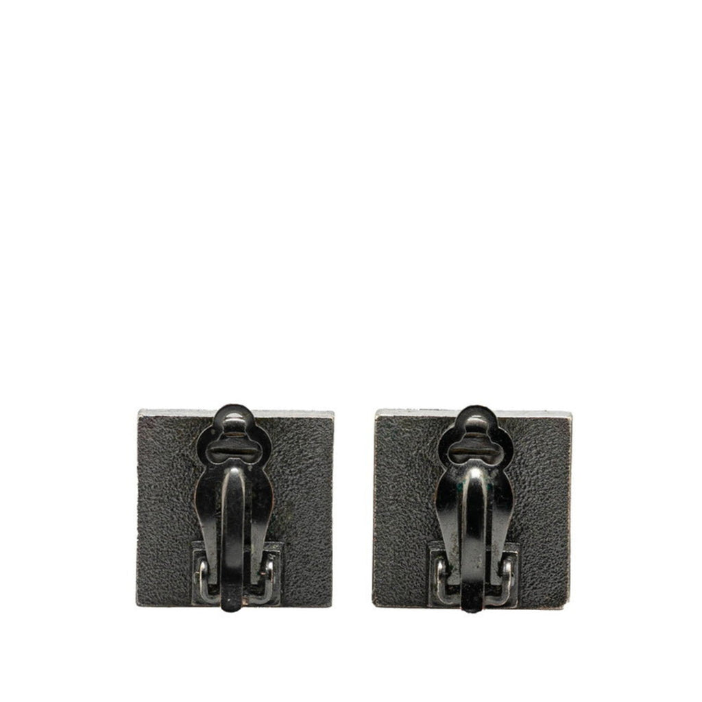 CC Logo Clip-On Earrings Metal