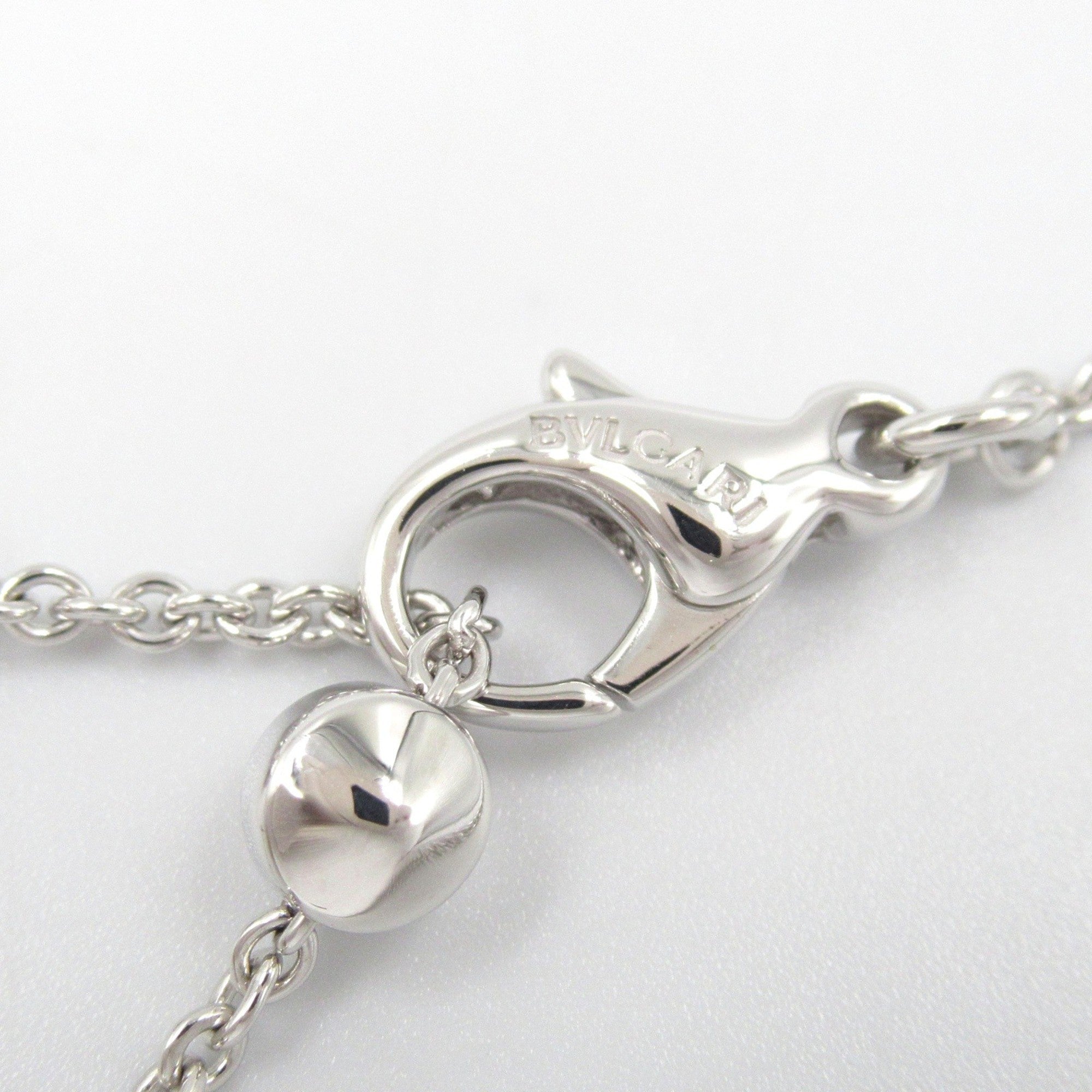 Lucia Pendant Necklace 18K White Gold with Diamond and Onyx
