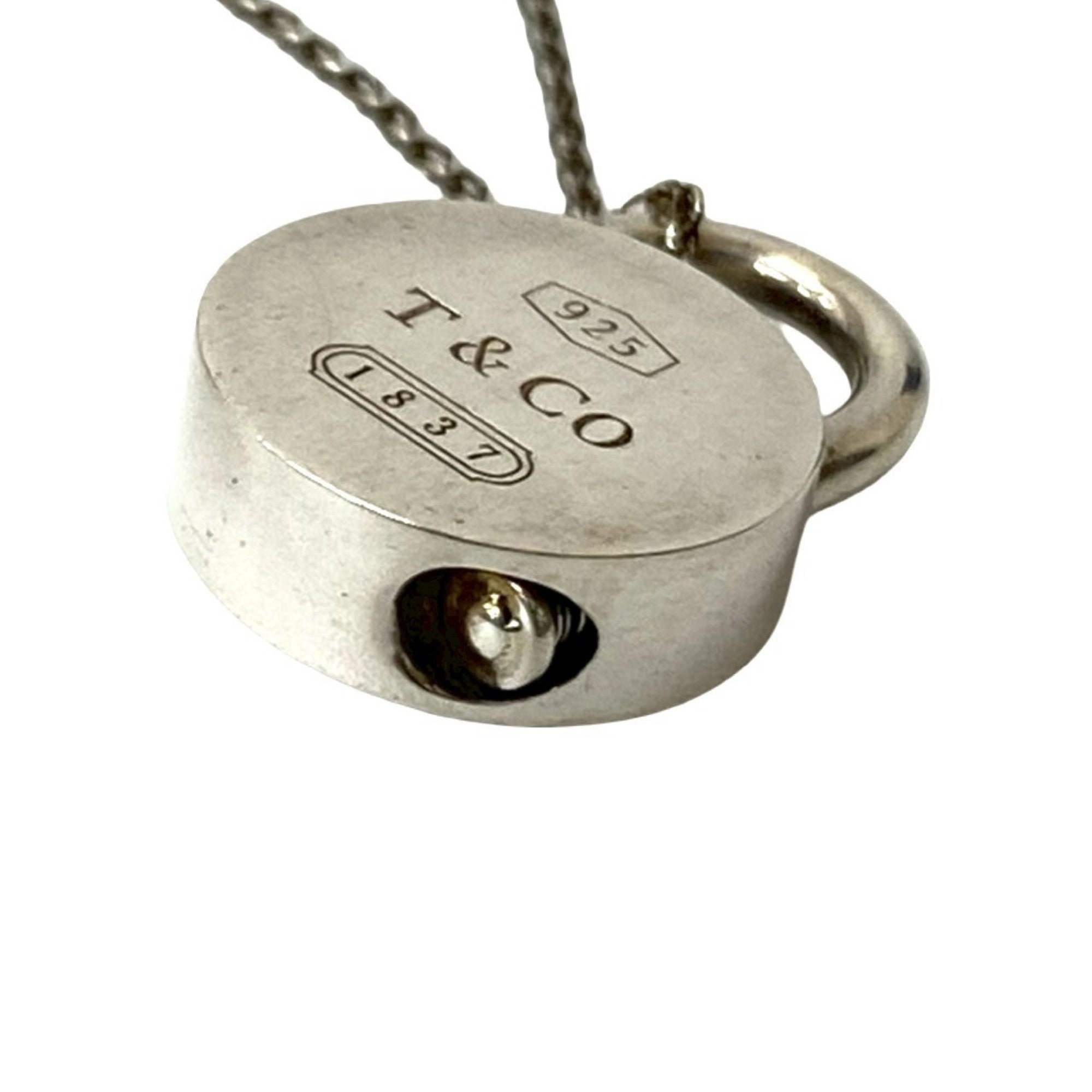 Round Rock Pendant Necklace Sterling Silver