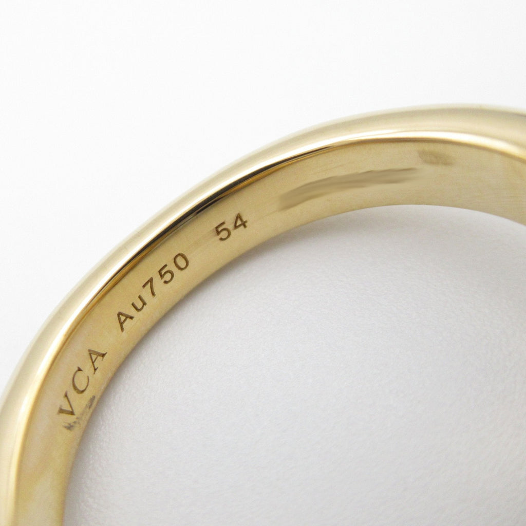 Band Ring 18K Yellow Gold with Diamonds and Malachite