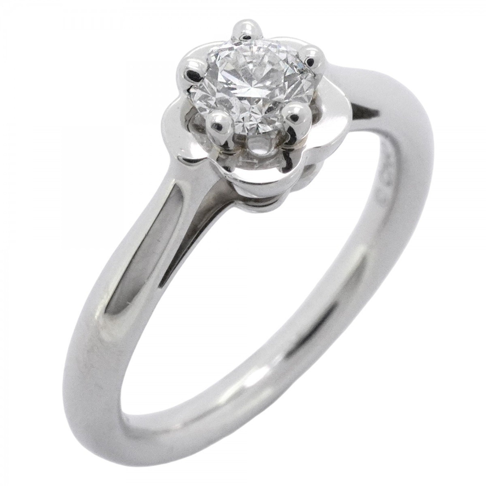 Camellia Ring Platinum With Diamond