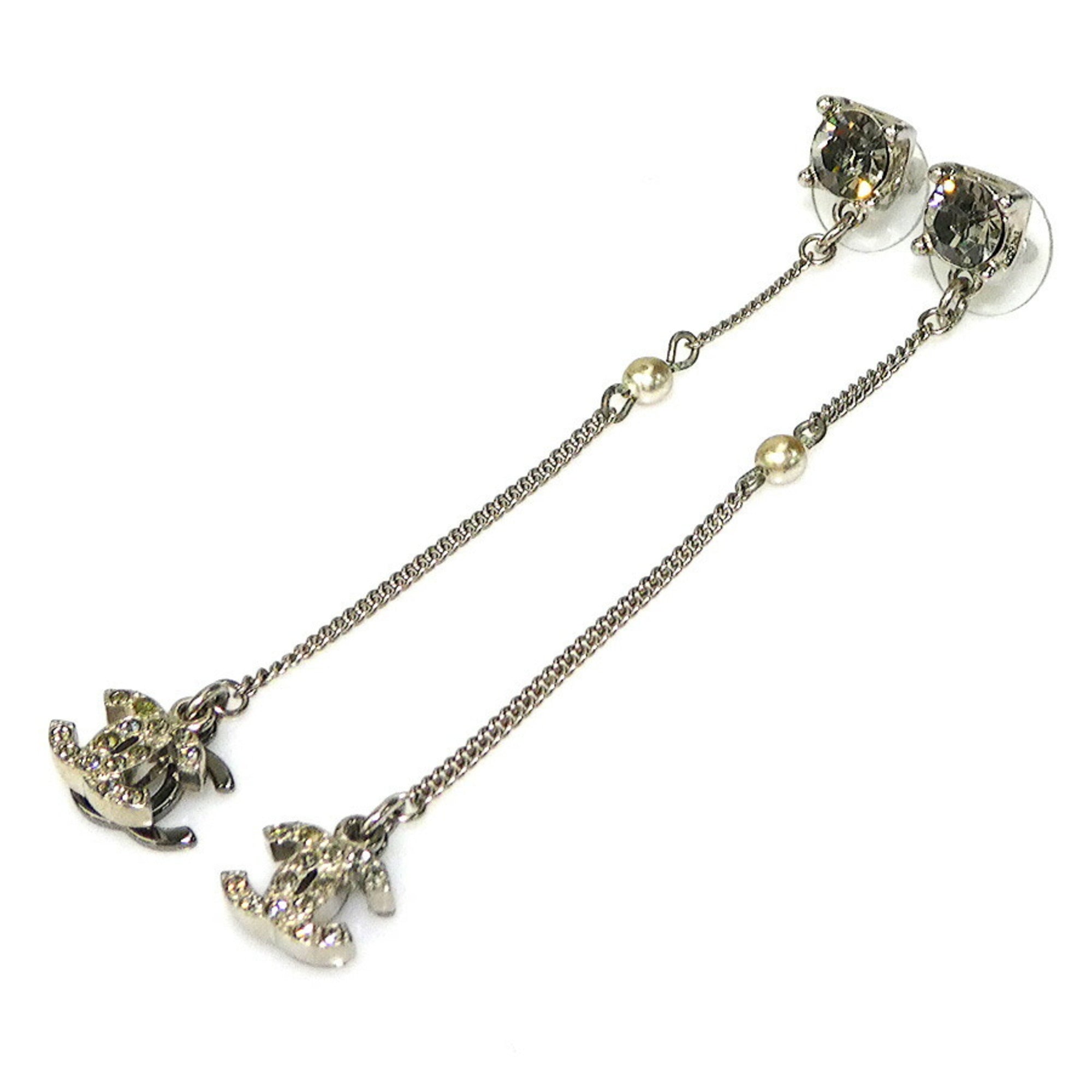 CC Logo Earrings Silver-Tone Metal Silver-Tone Metal