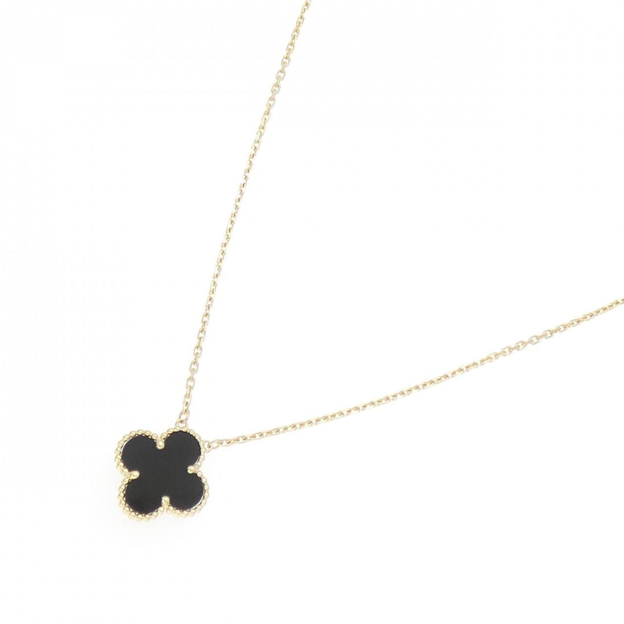 Vintage Alhambra Pendant Necklace 18K Yellow Gold