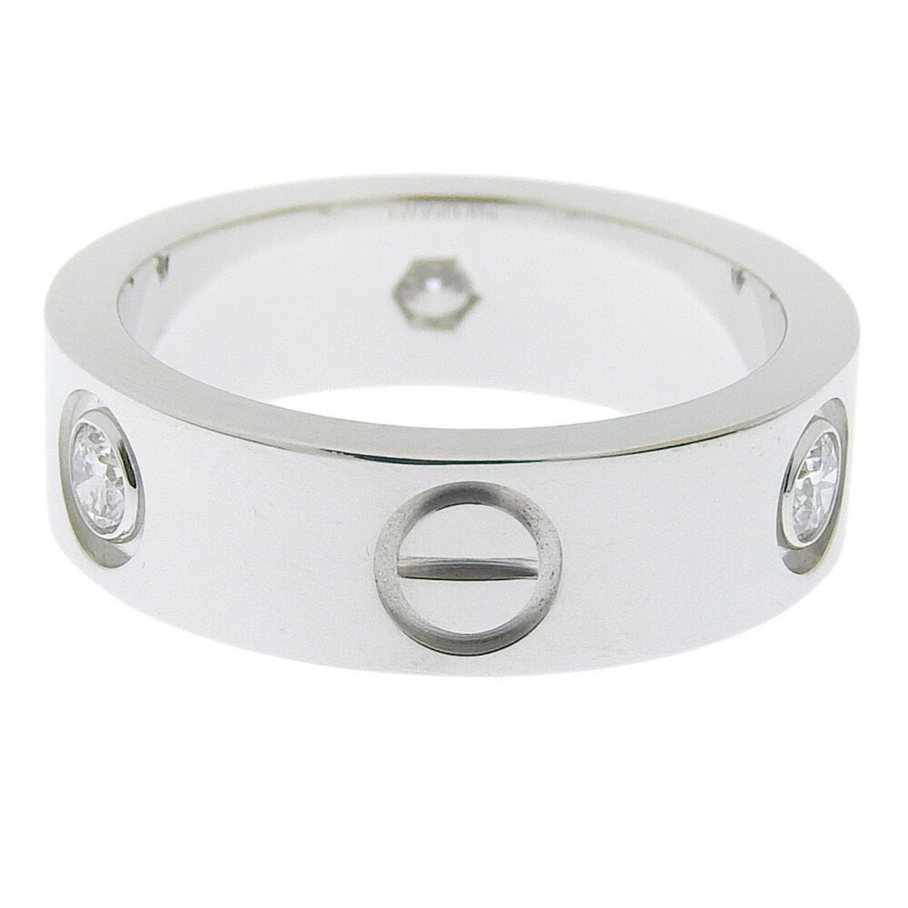 Band Ring 18K White Gold with Diamond